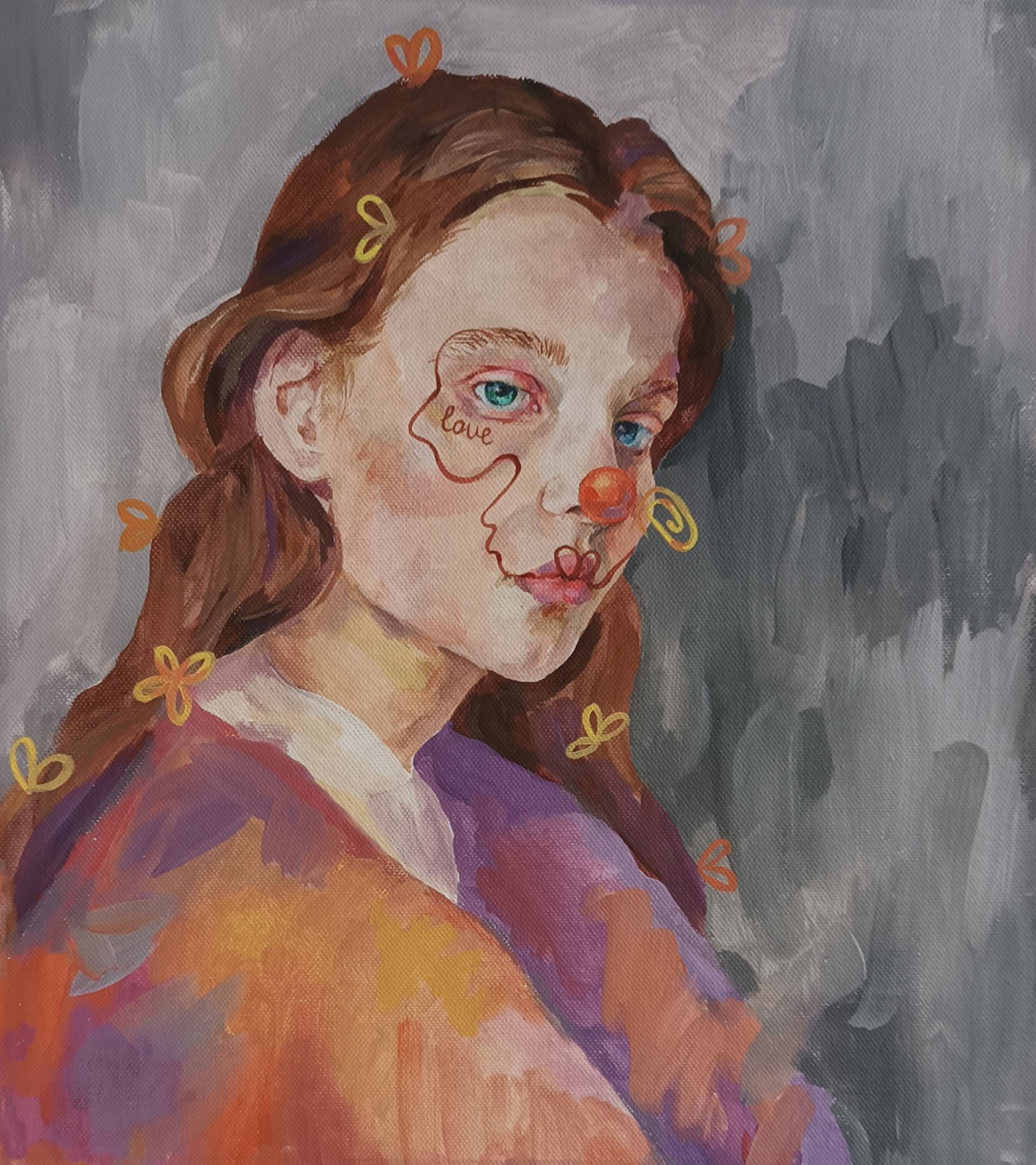 Анастасия Акулова (Картина, живопись - 
                  35 x 40 см) Хорошая девочка