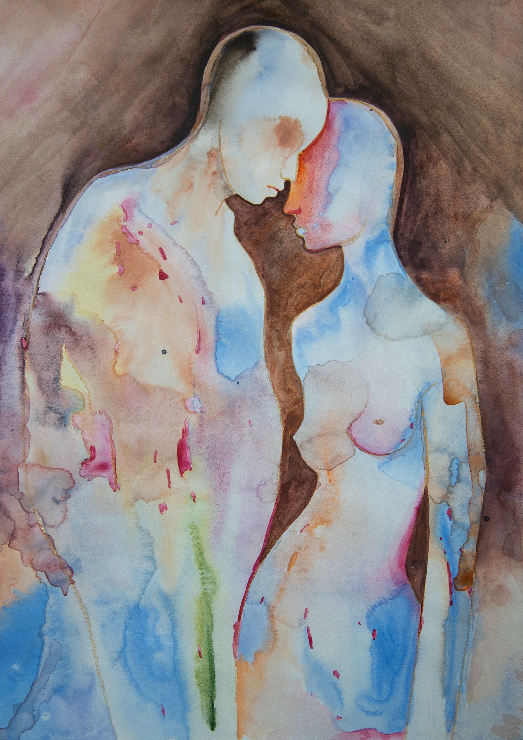 Елизавета Журавлева (Авторская графика - 
                  29 x 40 см) Притяжение