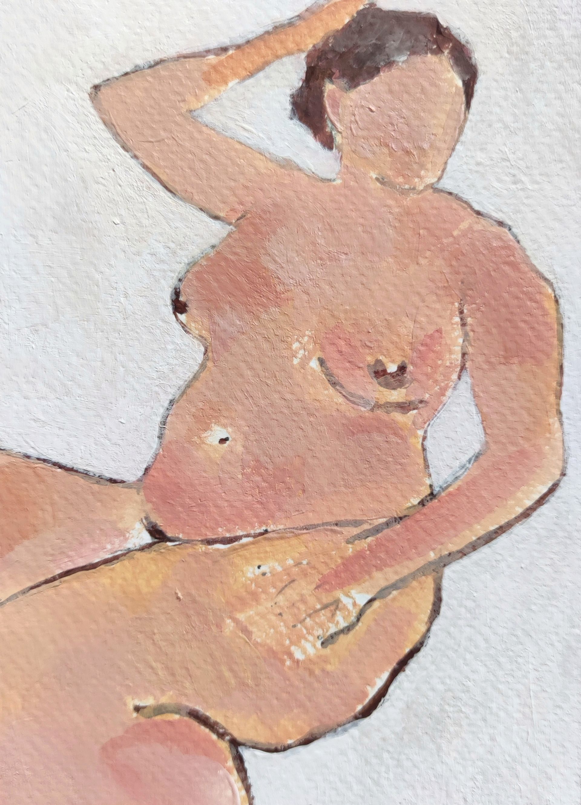 Дарья Петухова (Авторская графика - 
                  10.5 x 14.8 см) Натурщица