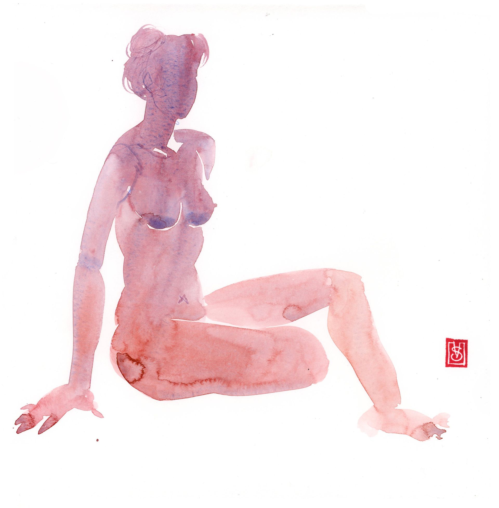 Виктория Севастьянова (Авторская графика - 
                  30 x 30 см) Hю
