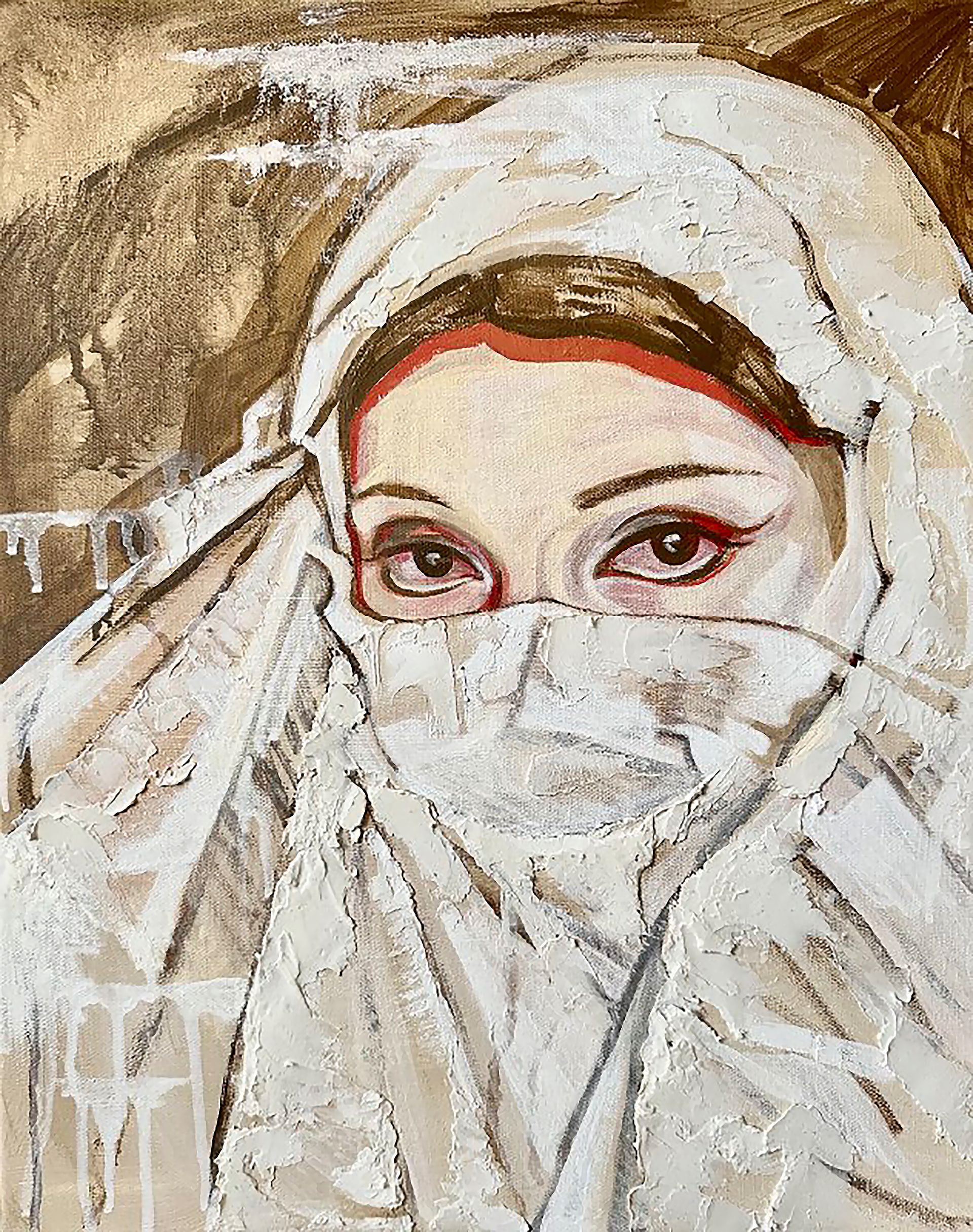 Ева Гец (Картина, живопись - 
                  40 x 50 см) Hijab