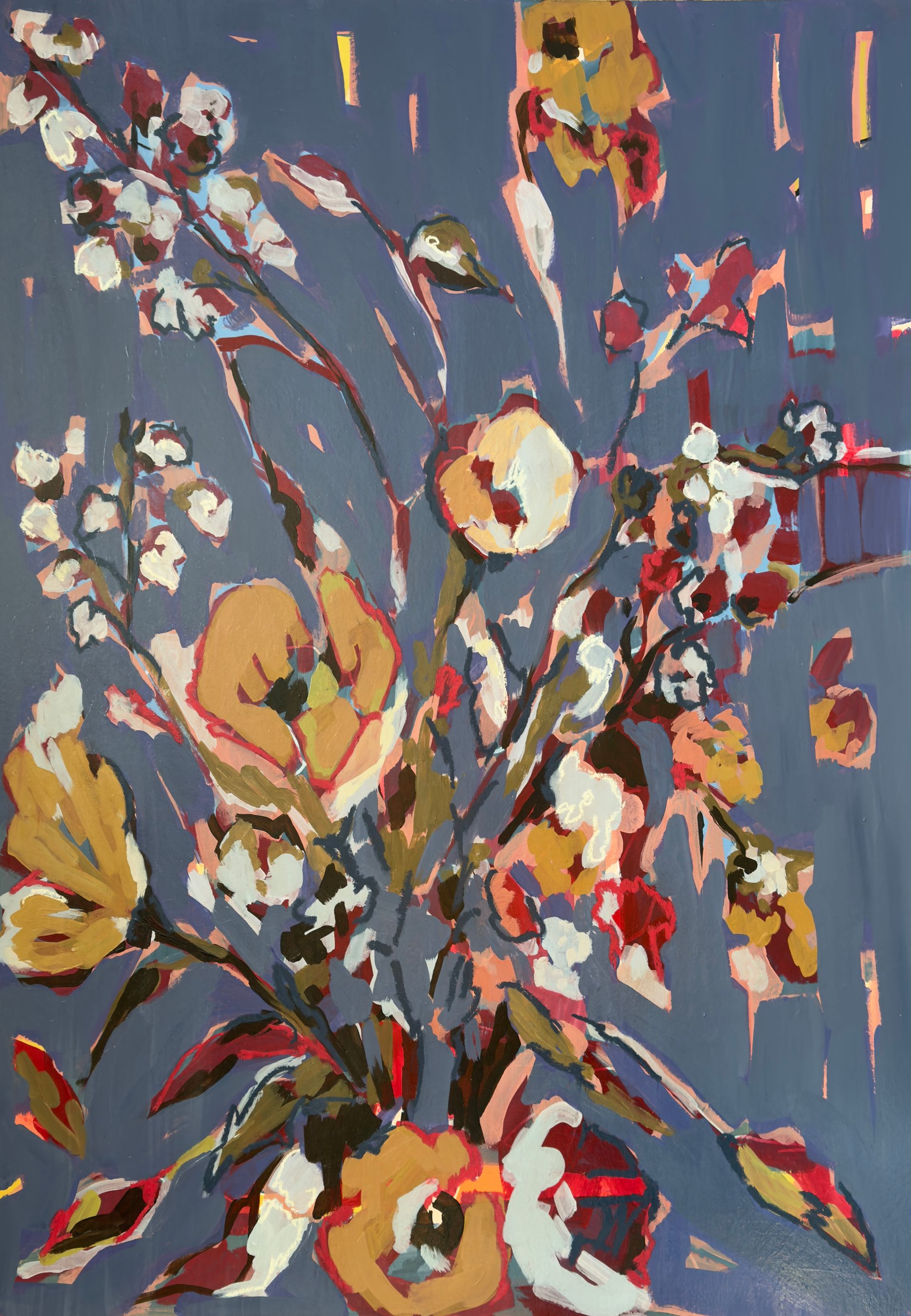 Ольга Змиевец (Авторская графика - 
                  70 x 100 см) Шепот лепестков