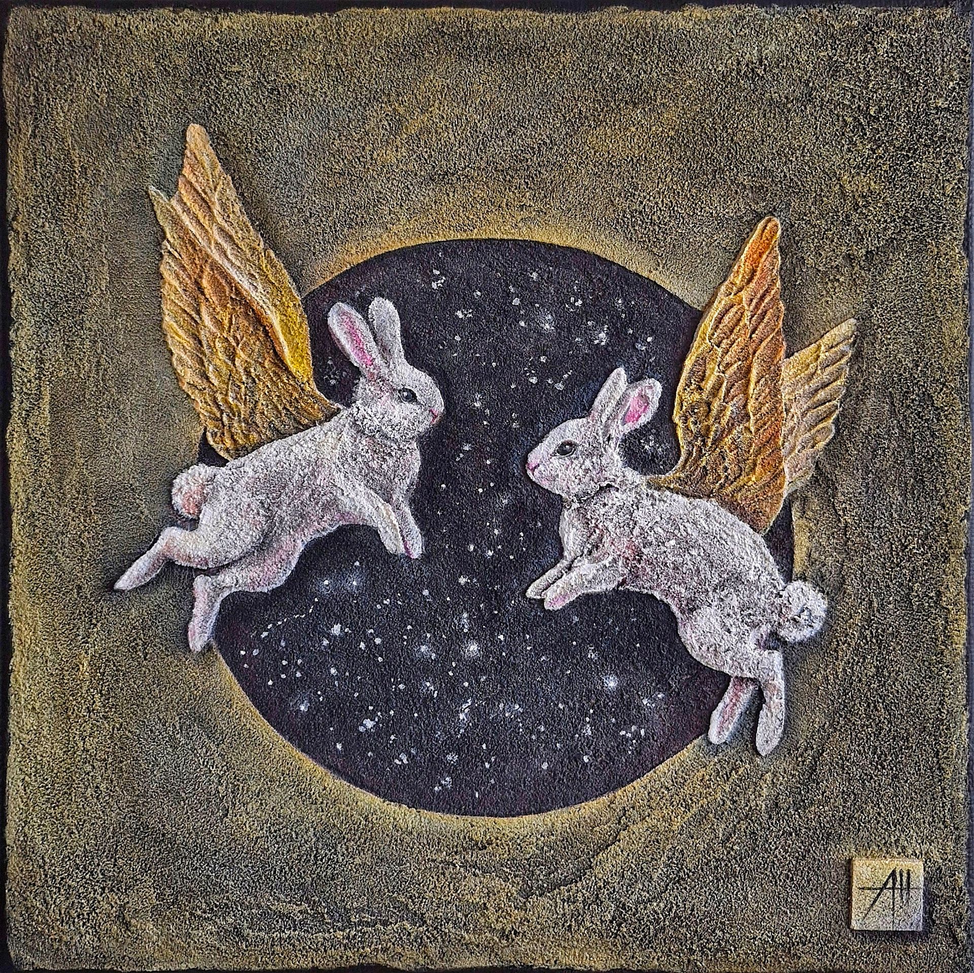 Анна Шуваева (Картина, живопись - 
                  30 x 30 см) Кроличьи сны