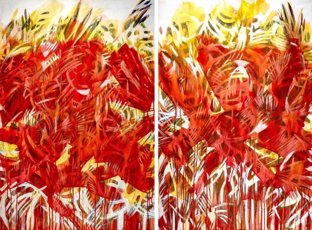 Раиса Граф (Картина, живопись - 
                  160 x 120 см) #2 диптих из цикла Improving