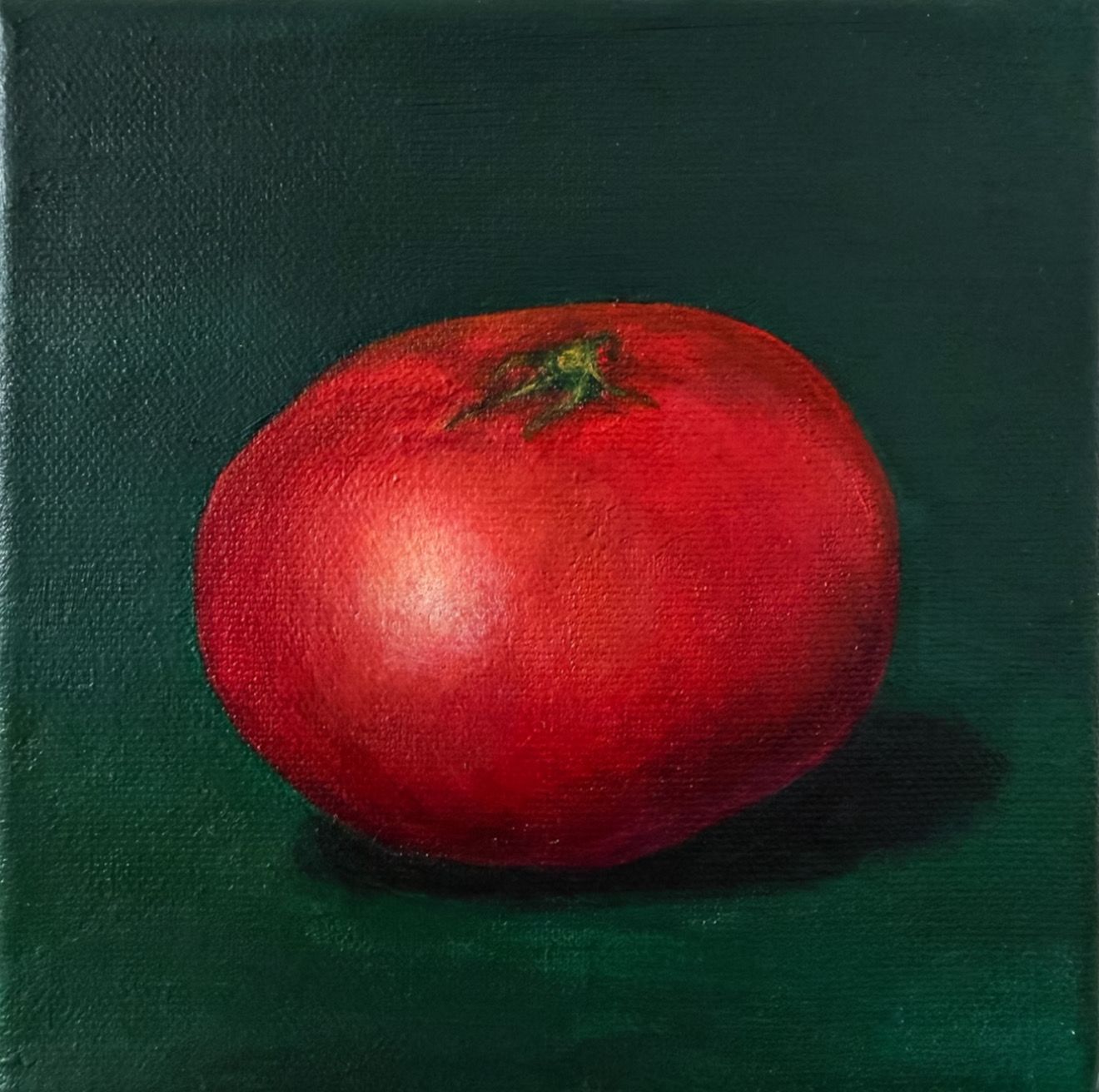 Янина Мутуль (Картина, живопись - 
                  15 x 15 см) Помидор