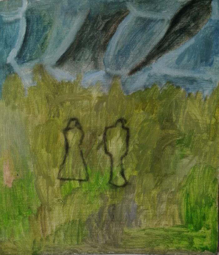 Zean Zack (Картина, живопись - 
                  50 x 58 см) Застывшая разлука