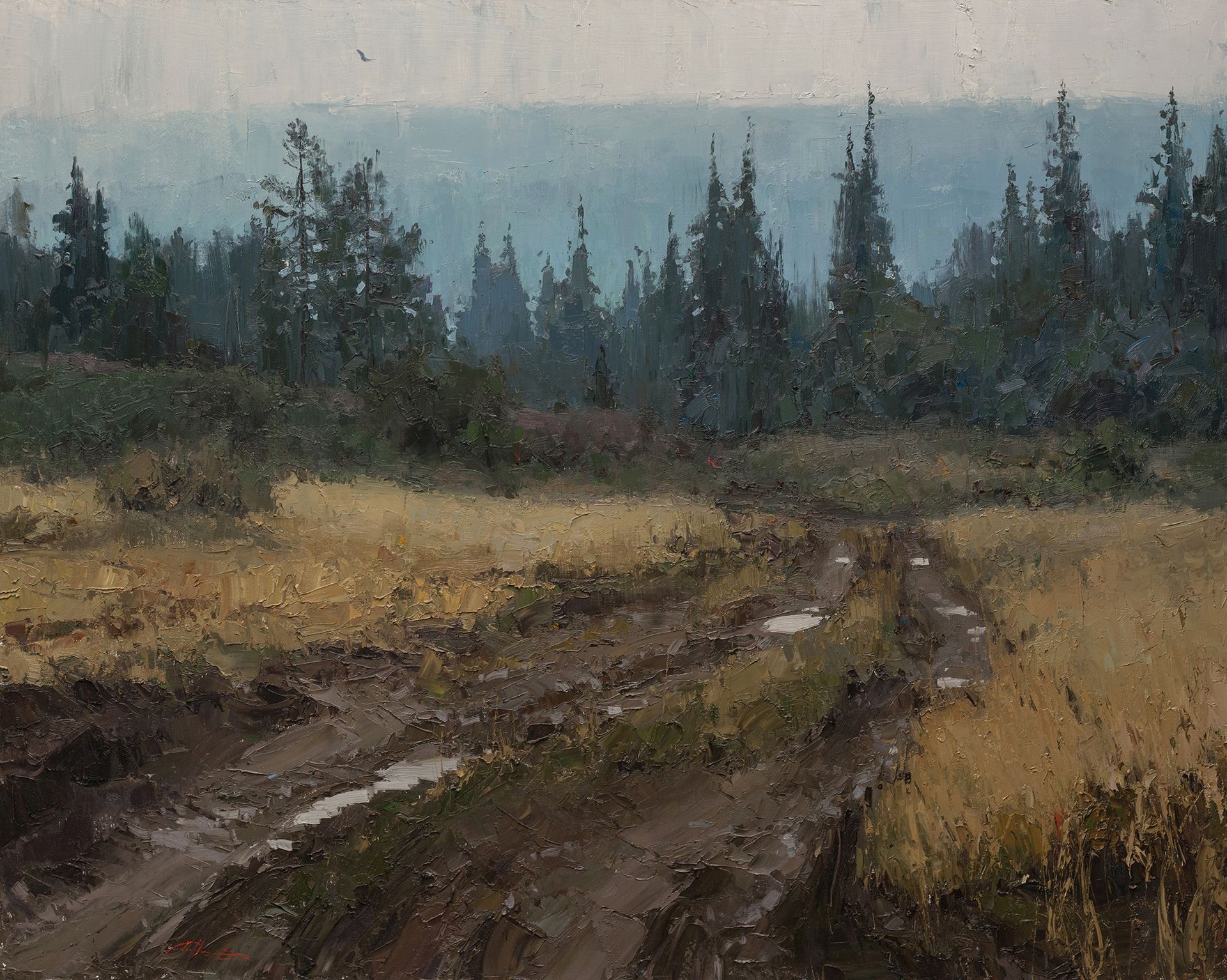 Евгений Бурцев (Картина, живопись - 
                  100 x 80 см) Дорога в вечность