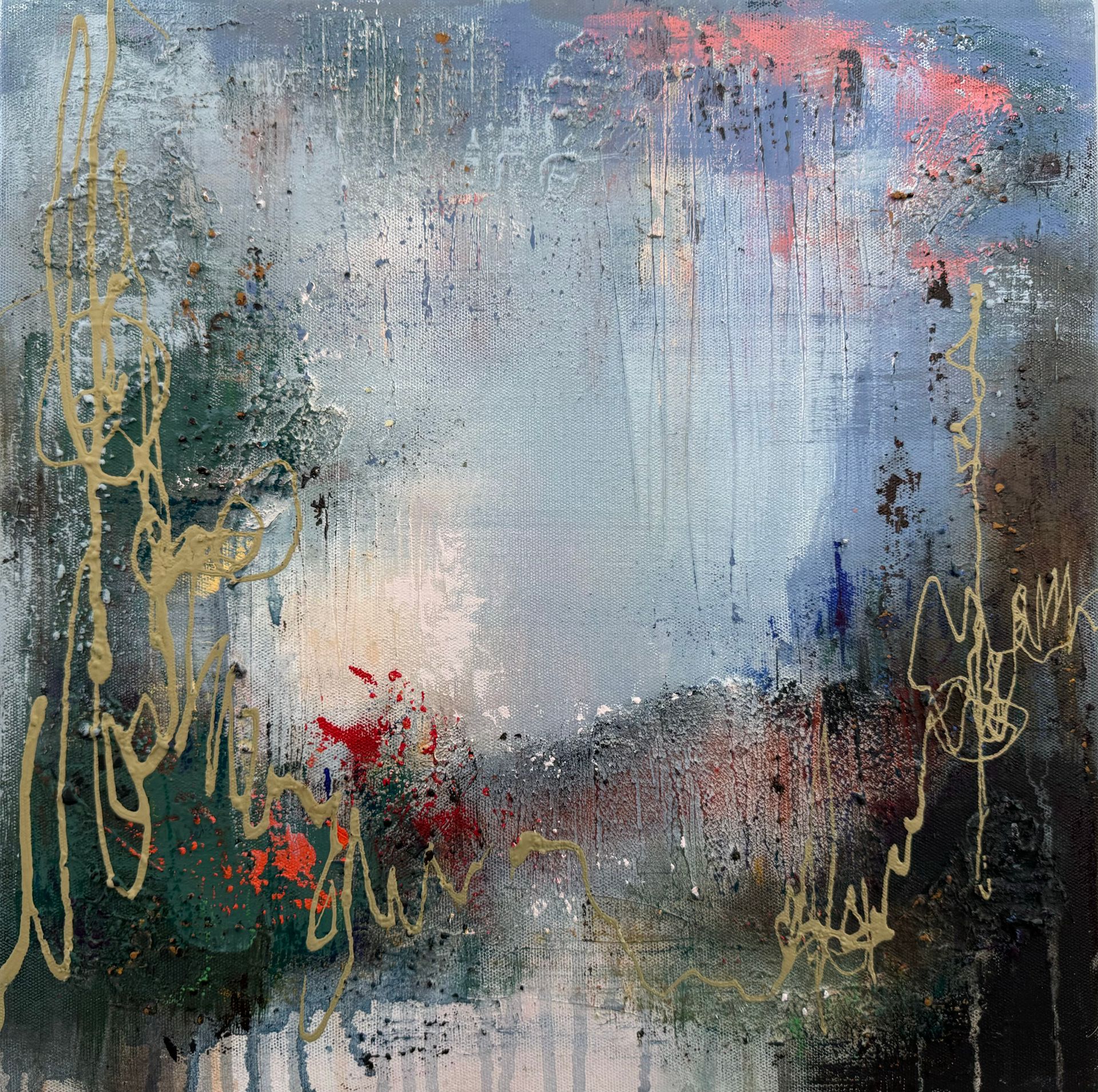 Катерина Горячева (Картина, живопись - 
                  40 x 40 см) Дыхание земли