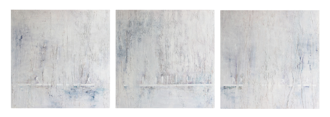 Ася Багаева (Картина, живопись - 
                  300 x 100 см) Триптих "Встреча"