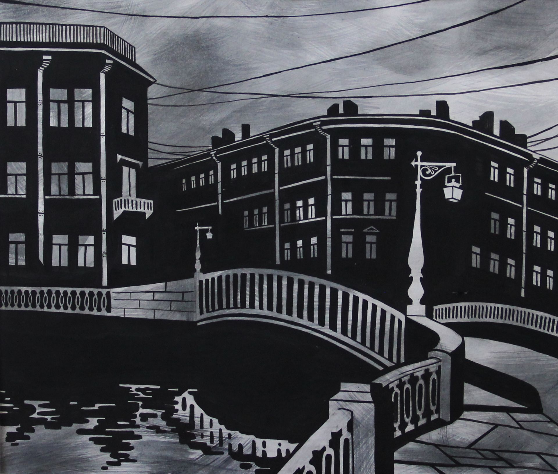 Витана Маковская (Авторская графика - 
                  33 x 28 см) Петербург