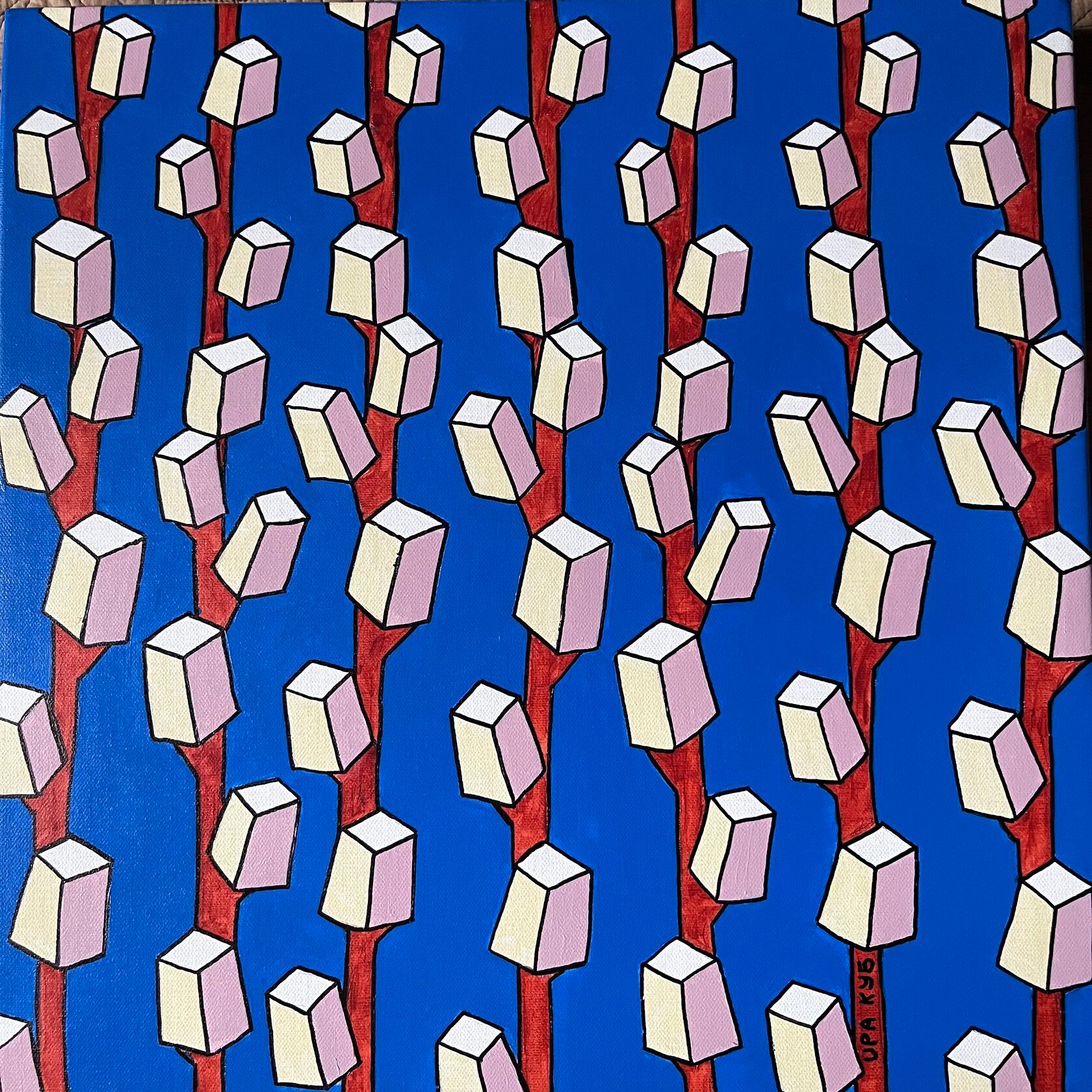 Ира Куб (Картина, живопись - 
                  50 x 50 см) Верба