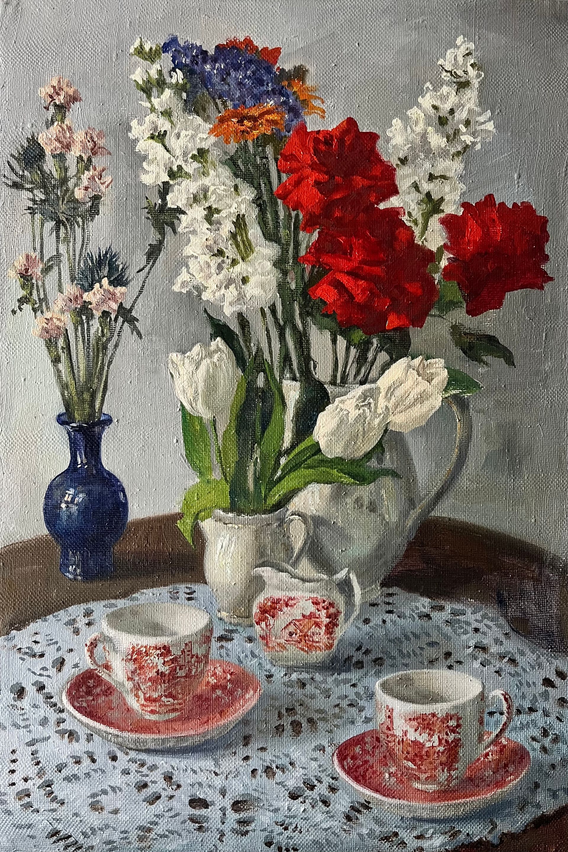 Елизавета Тарасова (Картина, живопись - 
                  41 x 61 см) Днерожденный натюрморт