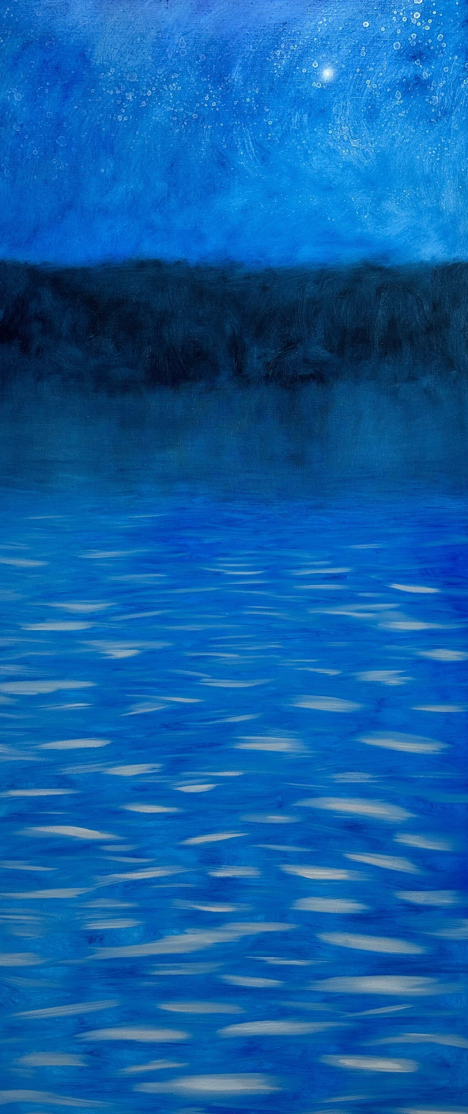 Анастасия Попова (Картина, живопись - 
                  60 x 140 см) Звездная ночь