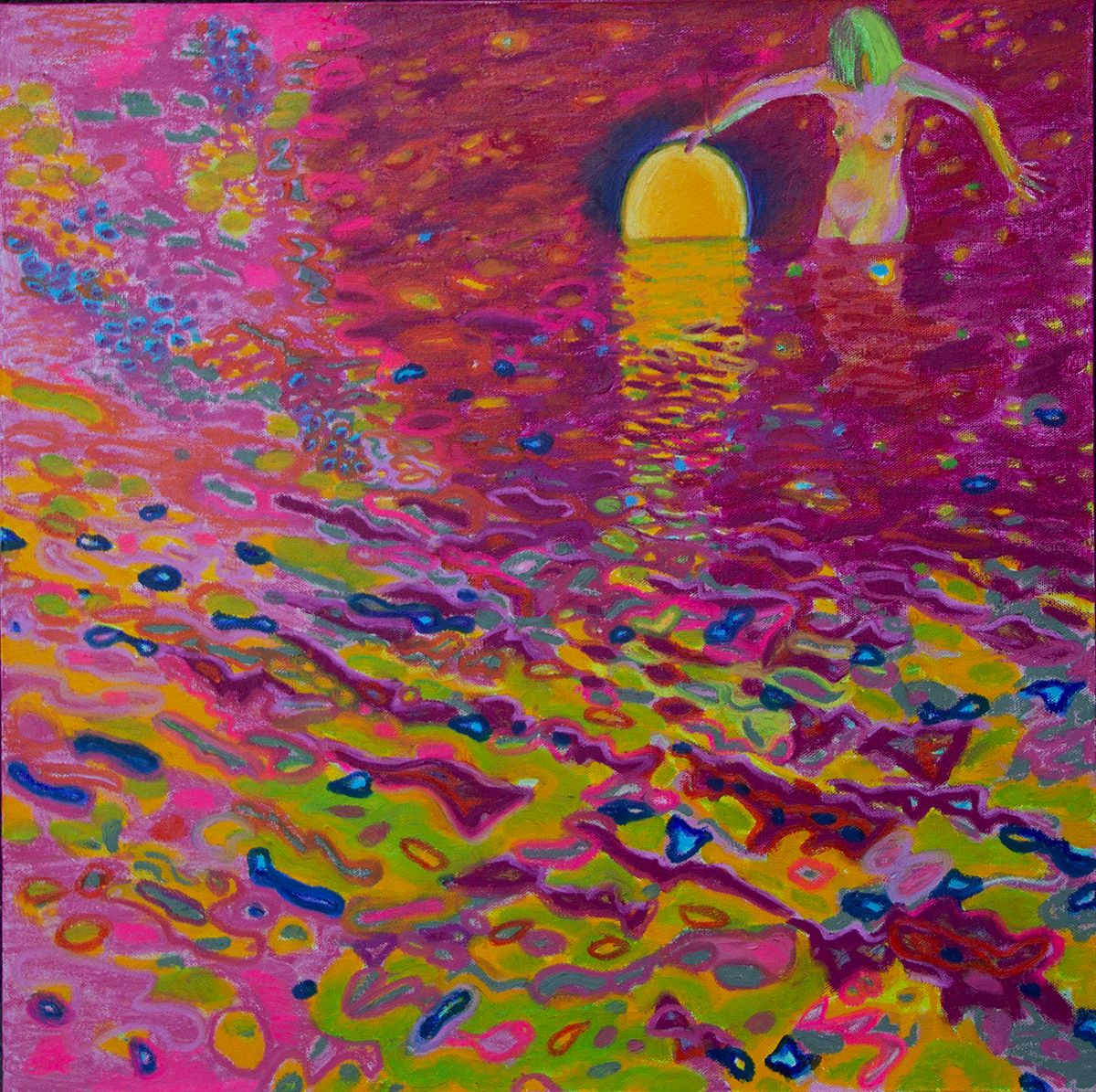 Мария Евдокимова (Картина, живопись - 
                  60 x 60 см) Автопортрет №2