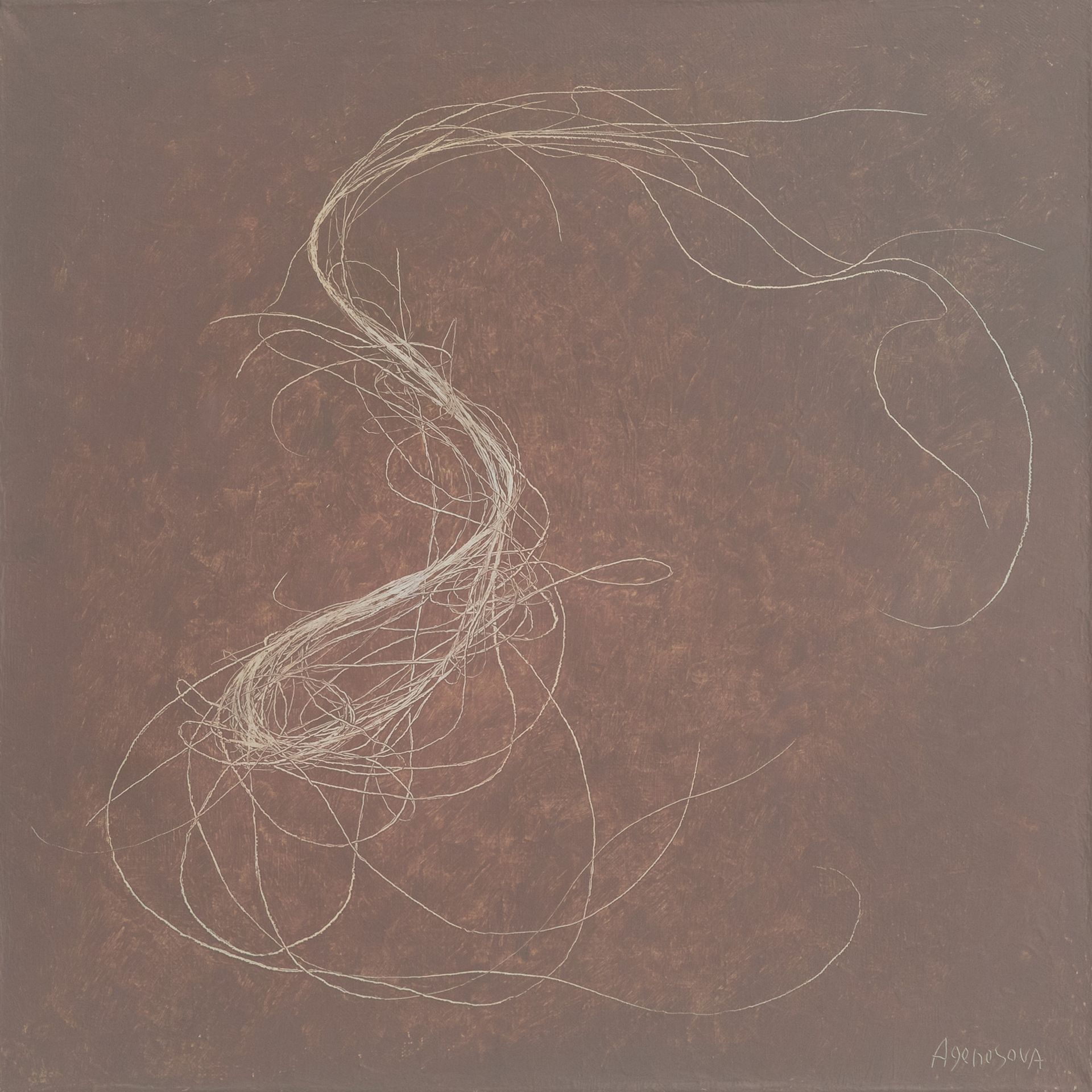 Юлия Агеносова (Картина, живопись - 
                  50 x 50 см) Обет молчания. День 16-й