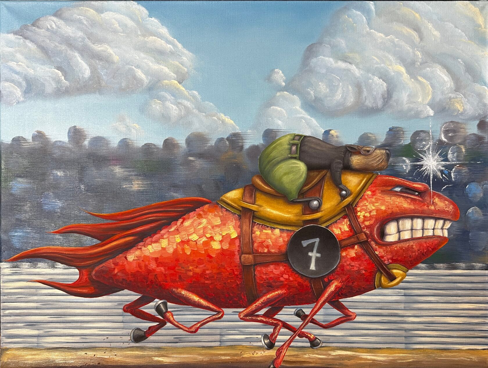 Дима Смольянинов (Картина, живопись - 
                  80 x 60 см) Beings #7