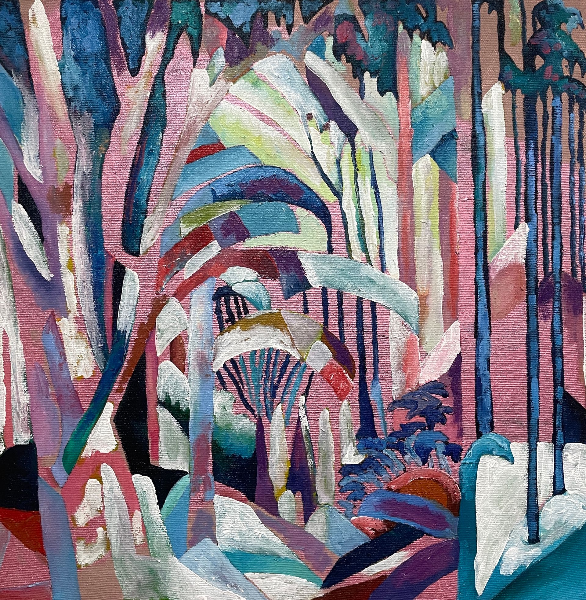 Татьяна Федоровская (Картина, живопись - 
                  70 x 70 см) РОЗОВЫЙ ПЕЙЗАЖ