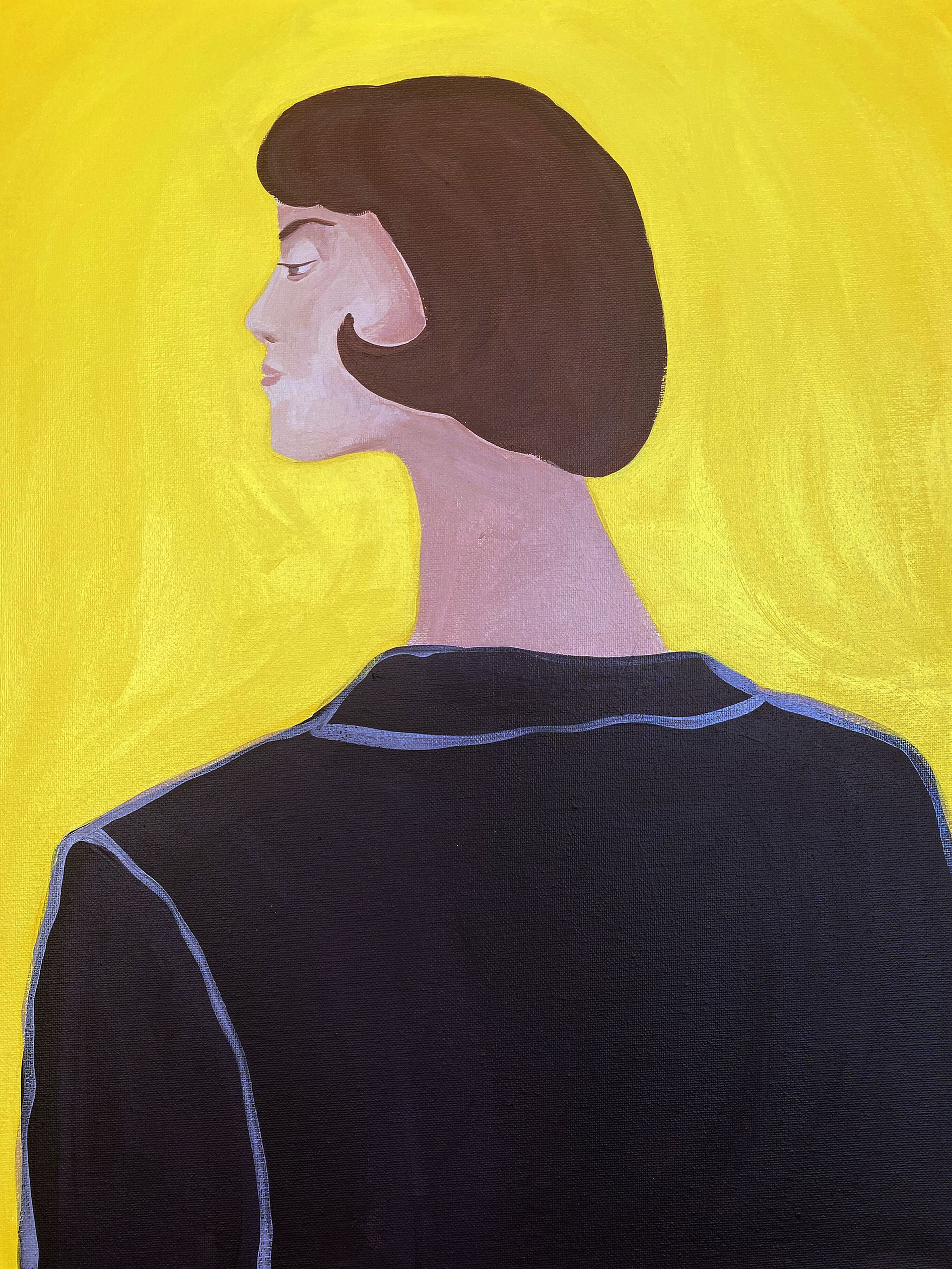 Ксения Хромцова (Картина, живопись - 
                  40 x 50 см) В пиджаке