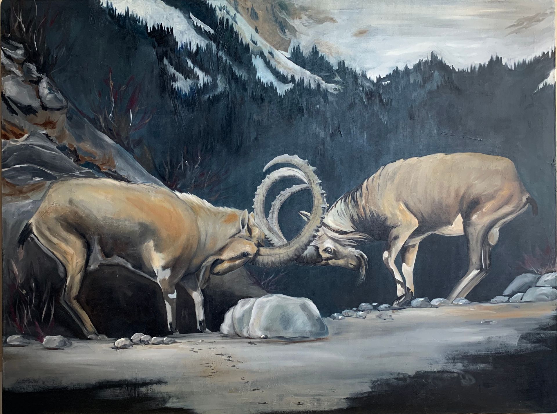 Ольга Богоявленская (Картина, живопись - 
                  80 x 60 см) Камень преткновения