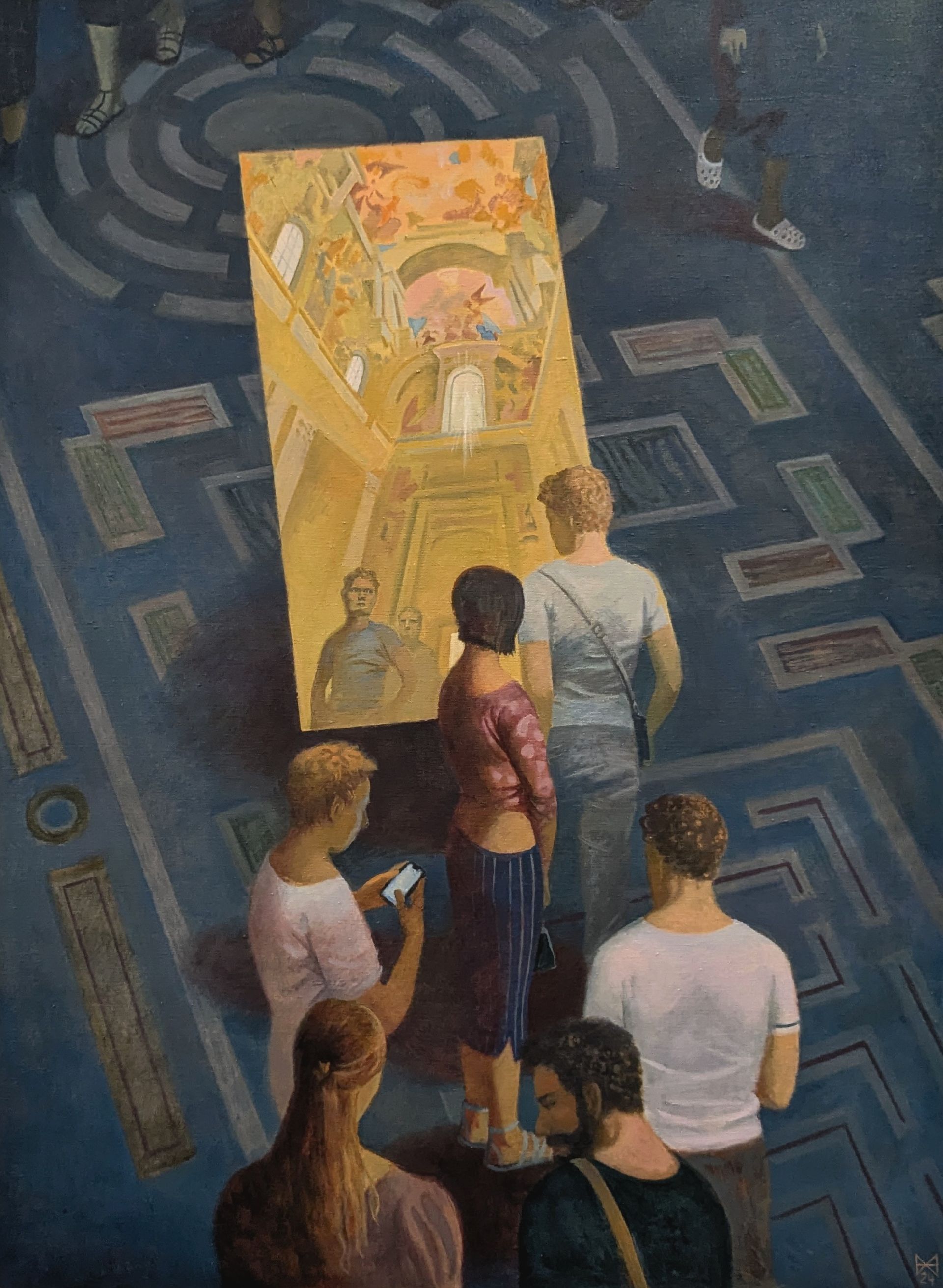 Анастасия Мотина (Картина, живопись - 
                  95 x 130 см) Зазеркалье