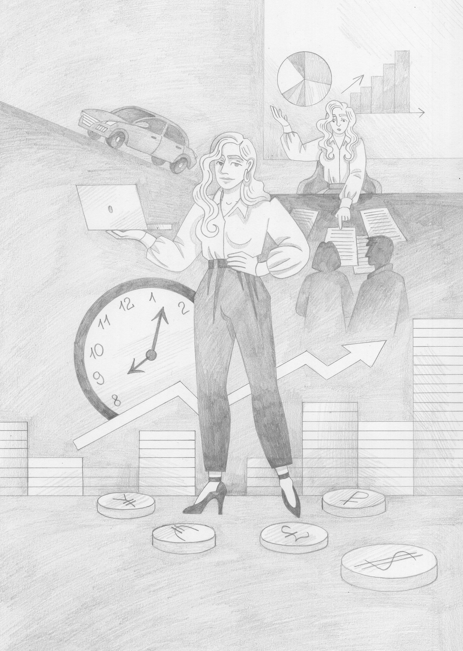 Витана Маковская (Авторская графика - 
                  21 x 29.7 см) Управление