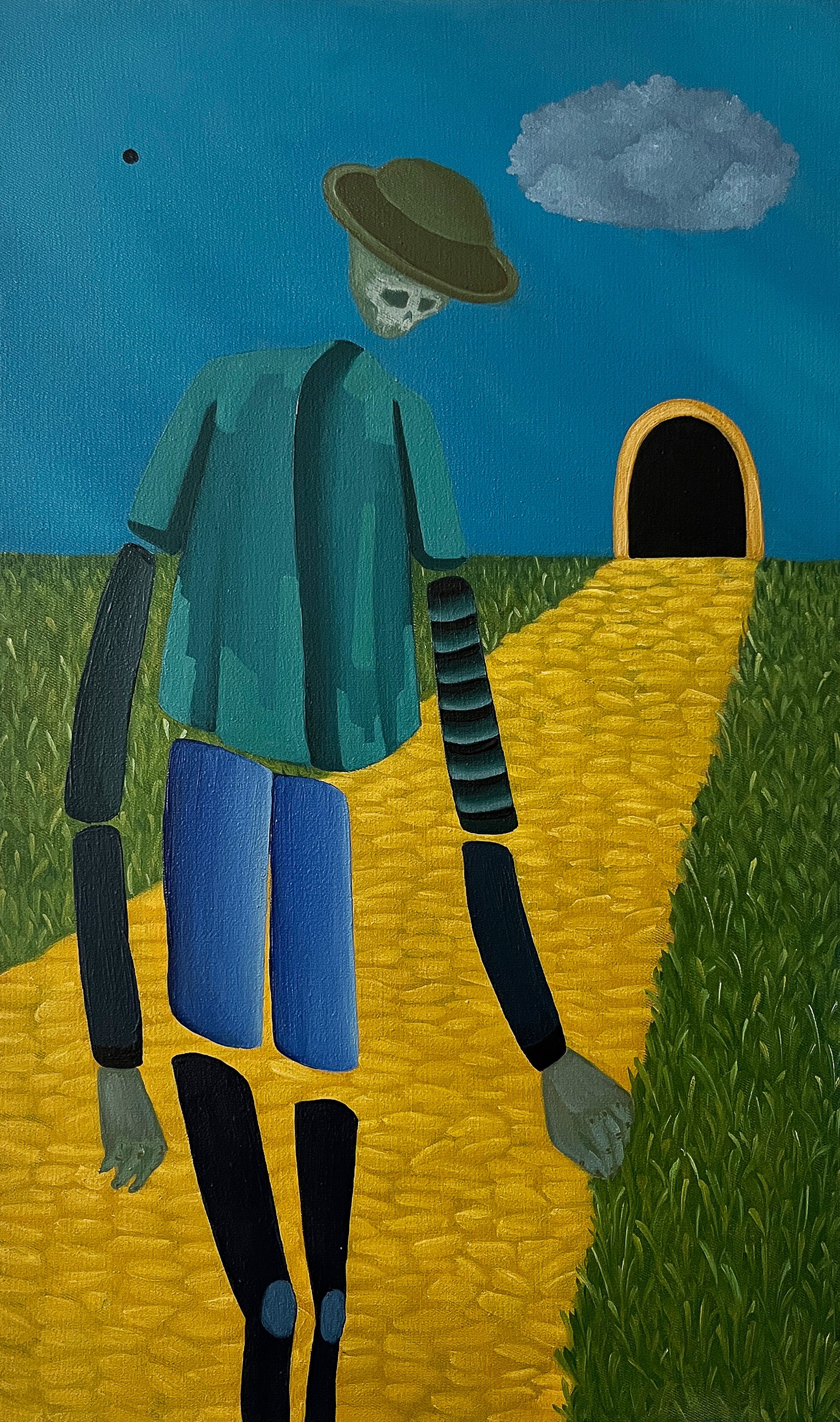 Леша Мелки (Картина, живопись - 
                  30 x 50 см) Наедине с собой
