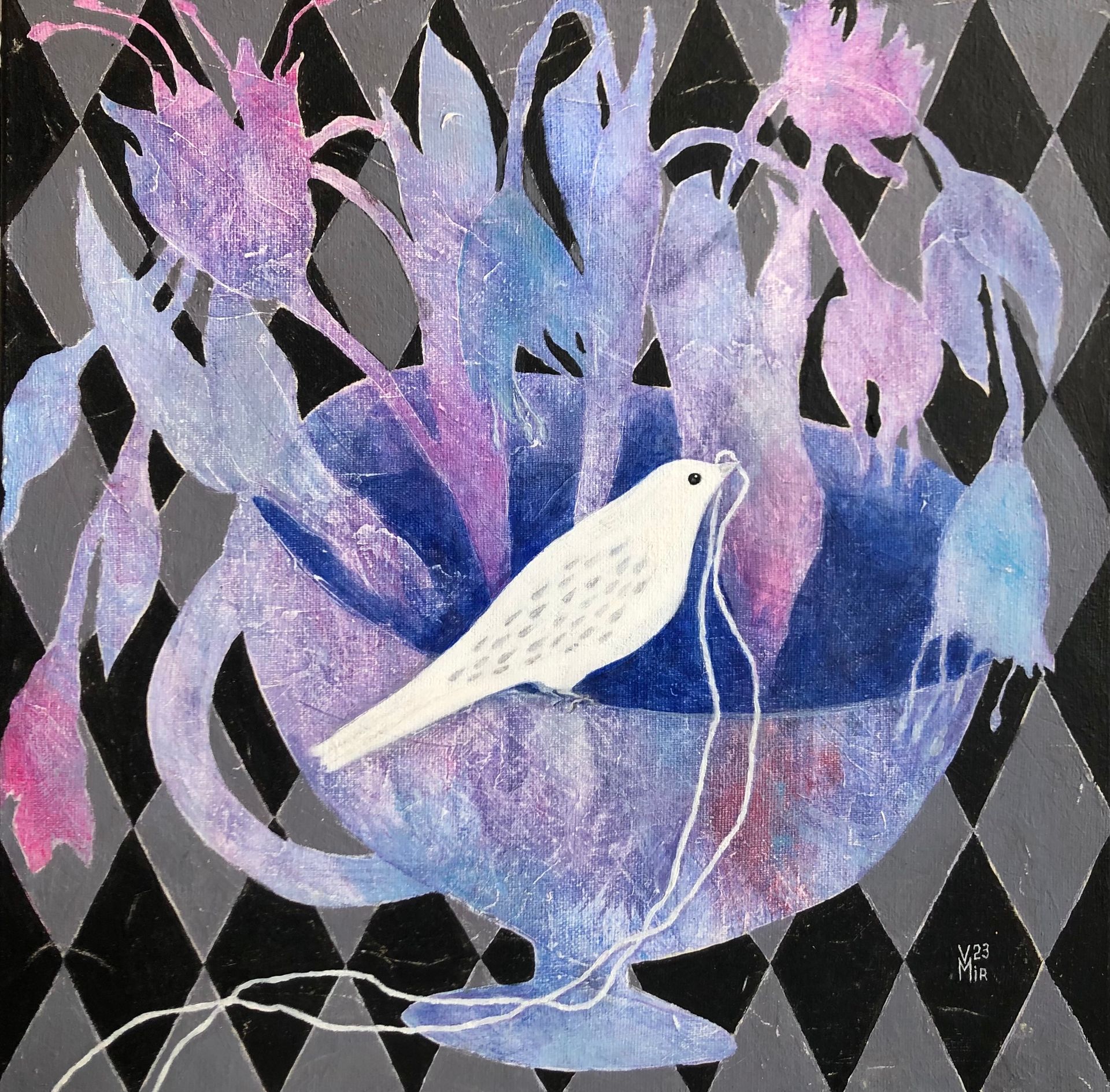 Валентина Мир (Картина, живопись - 
                  40 x 40 см) Сохранитель