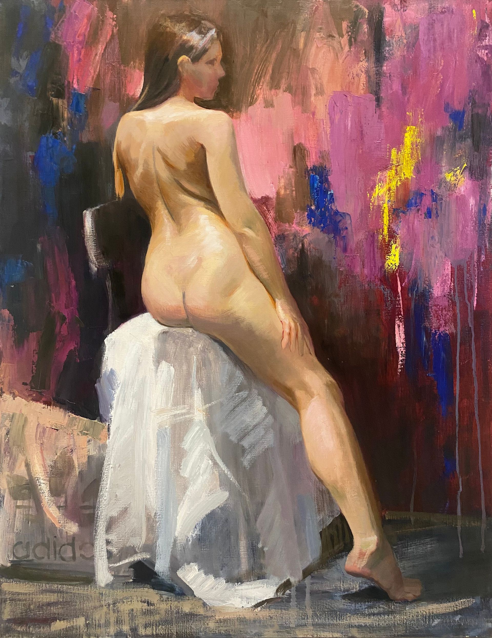 Наталья Журавлева (Картина, живопись - 
                  70 x 90 см) Фитнес-тренер