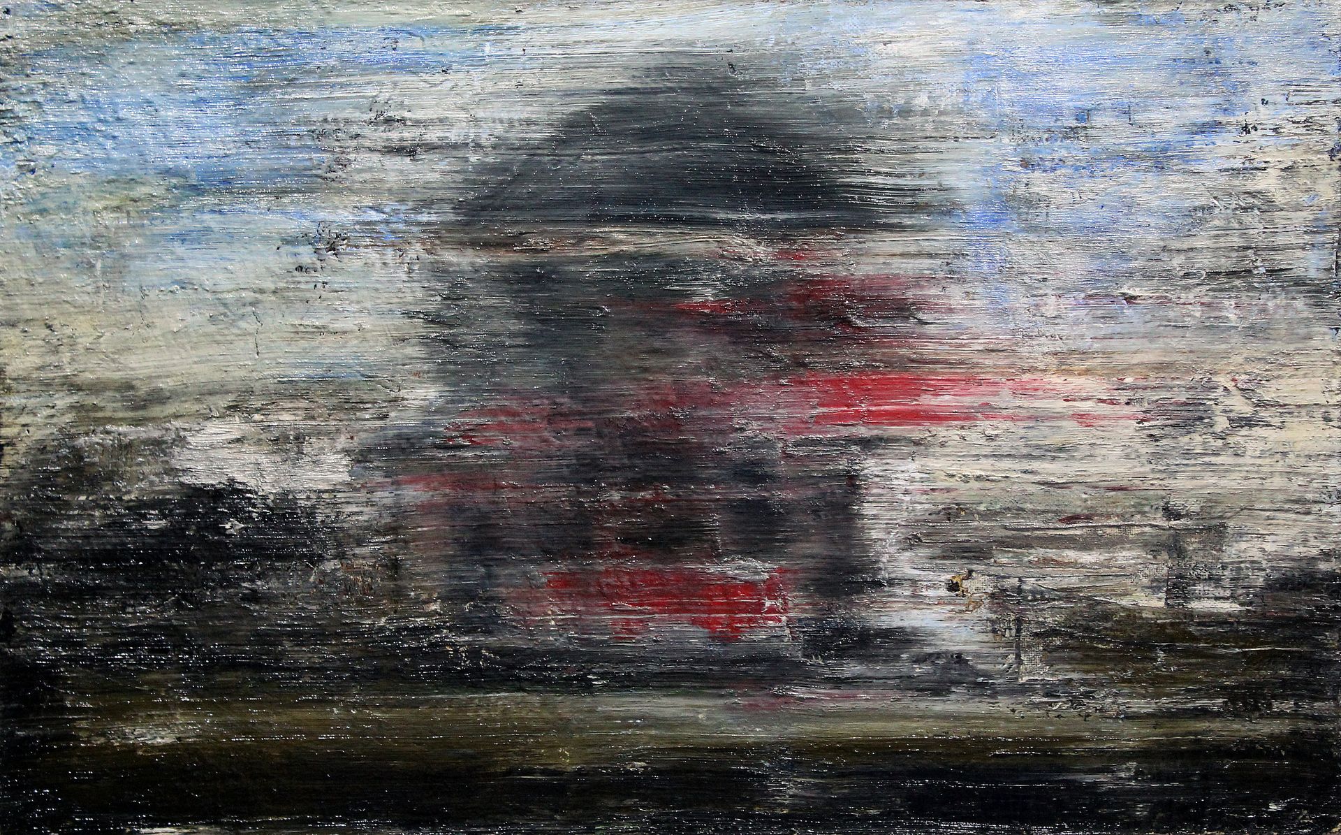 Данила Даренских (Картина, живопись - 
                  79.5 x 49.5 см) Red house