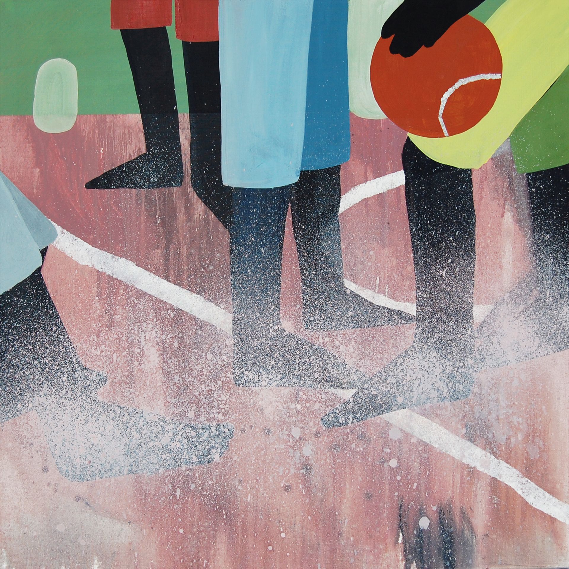 Анна Мельниченко (Картина, живопись - 
                  70 x 70 см) Баскетбол