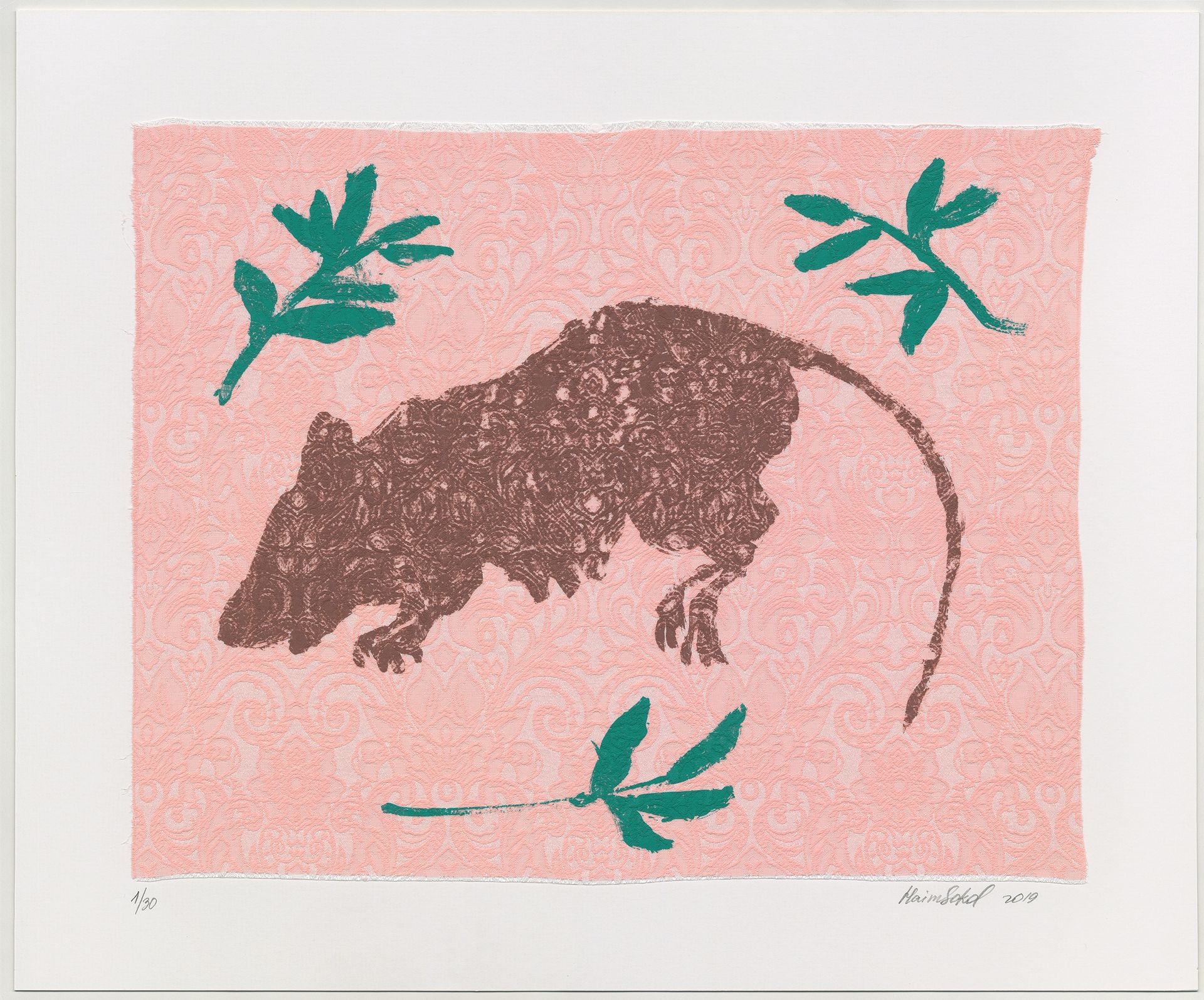 Хаим Сокол (Графика печатная - 
                  60 x 50 см) Крыса