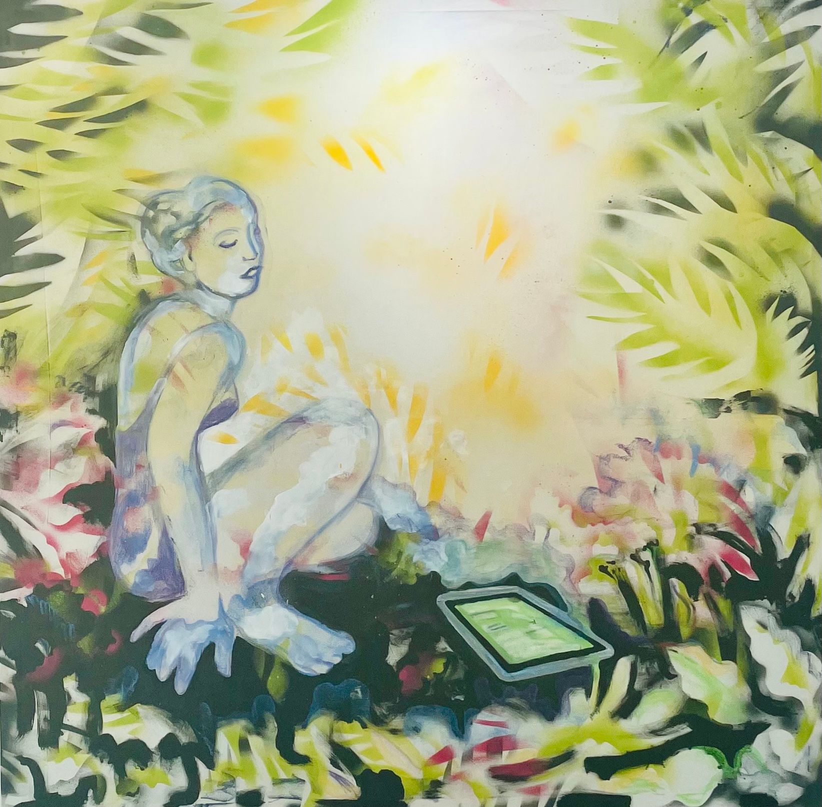 Ольга Елисеева (Картина, живопись - 
                  120 x 120 см) Связь