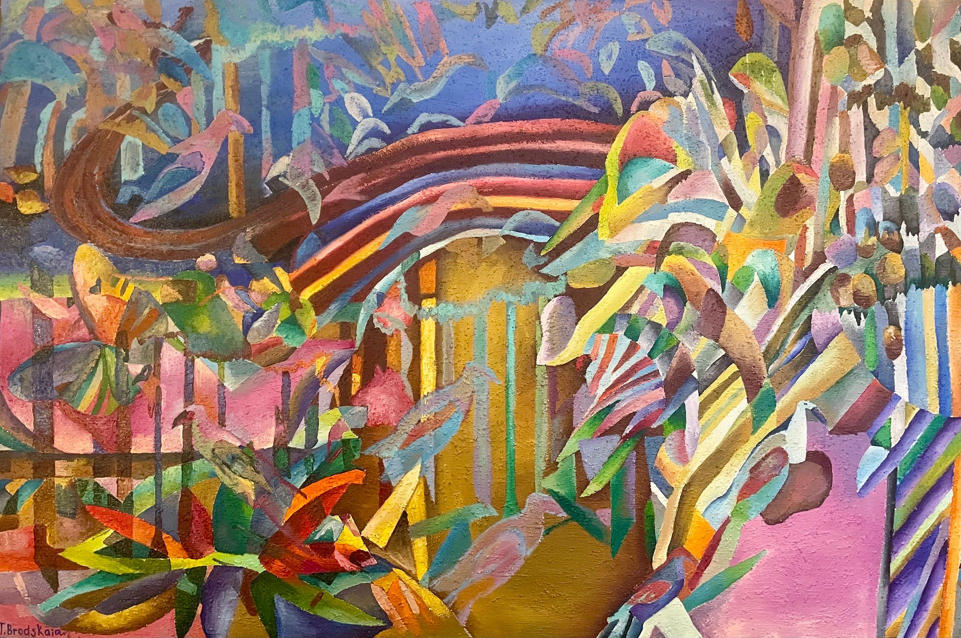 Таня Бродская (Картина, живопись - 
                  150 x 100 см) ПТИЦЫ ПЕВЧИЕ
