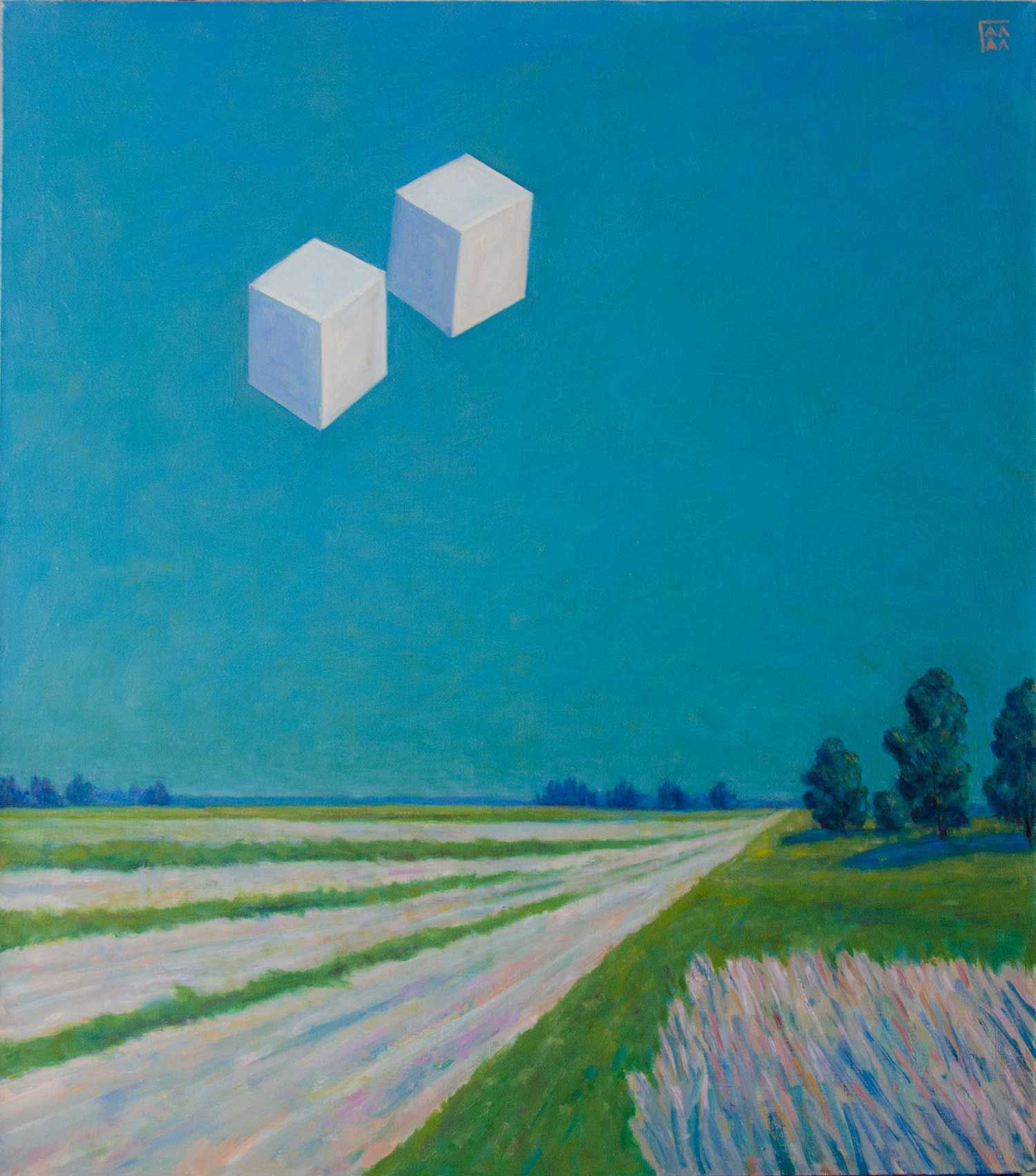 Александр Галяцкий (Картина, живопись - 
                  70 x 80 см) Наблюдатели