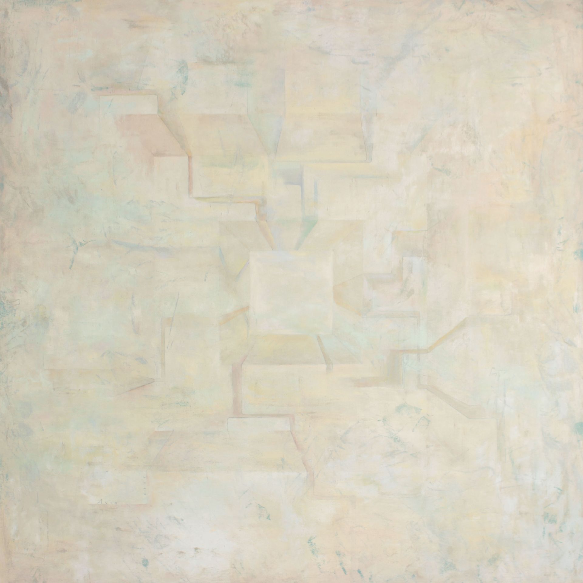Ася Багаева (Картина, живопись - 
                  100 x 100 см) Расширяя собственные границы