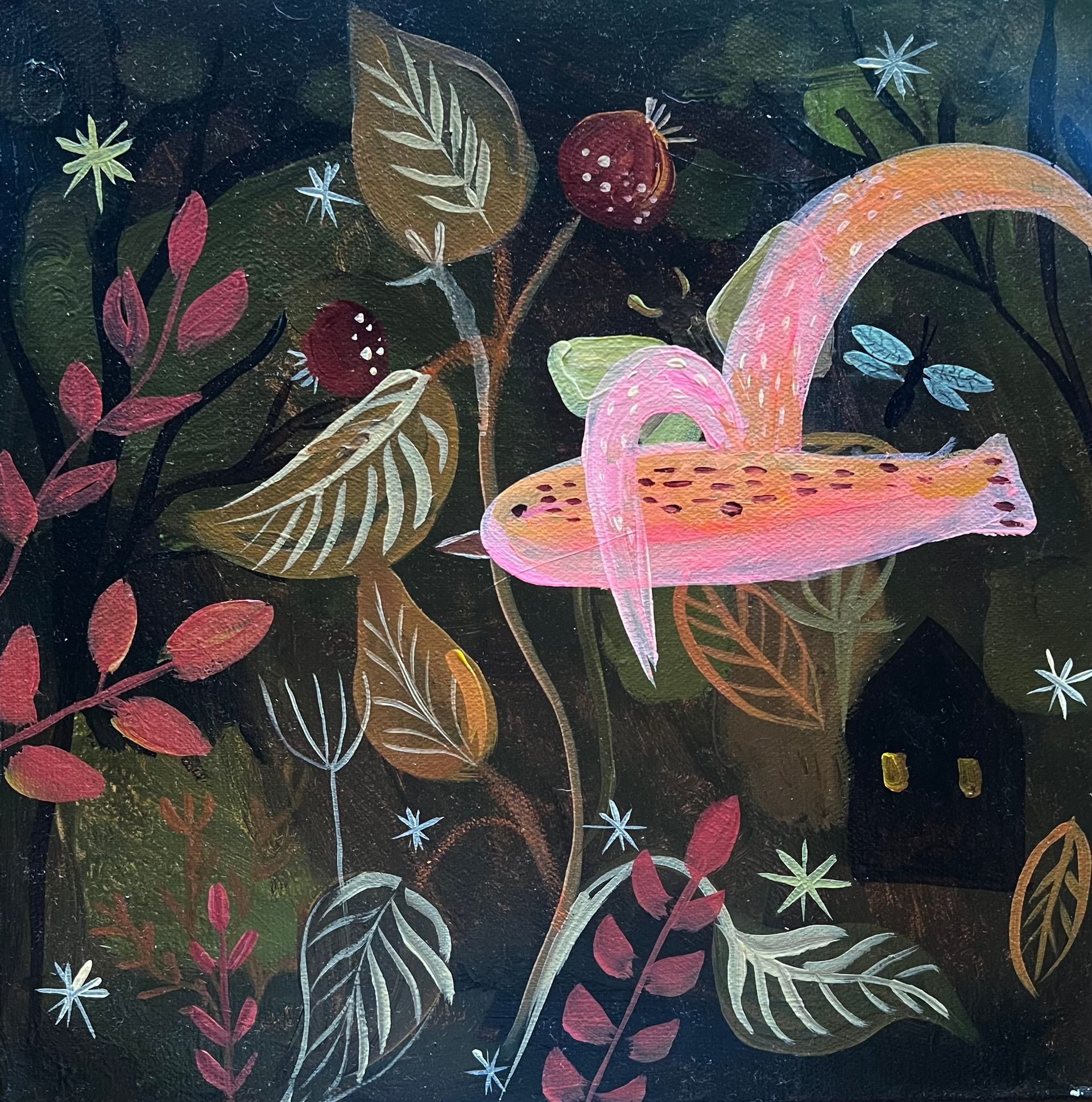 AlisaVostorg (Картина, живопись - 
                  30 x 30 см) Ночной полет