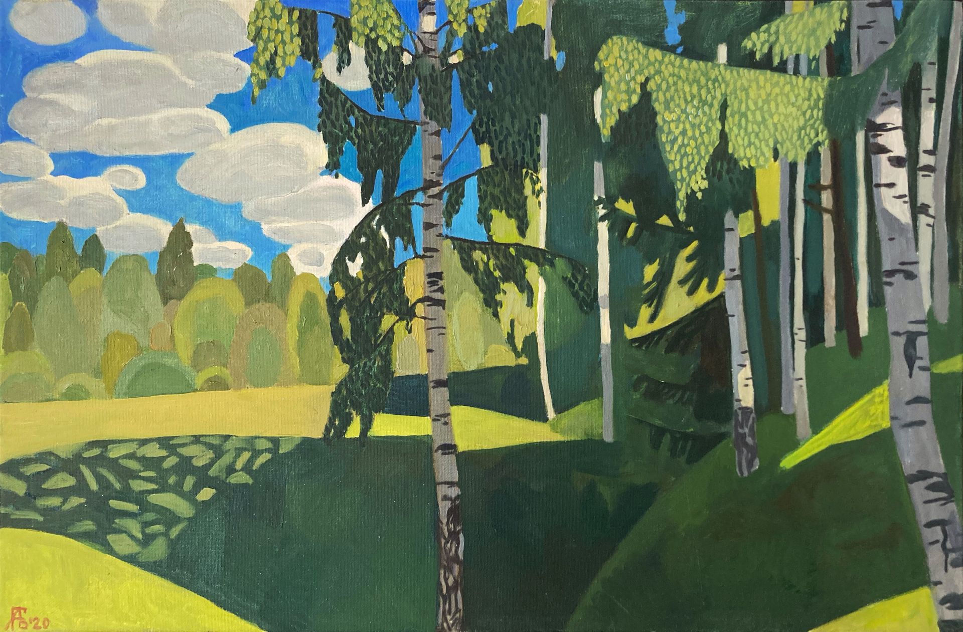 Мила Гаврилова (Картина, живопись - 
                  60 x 40 см) Солнечный день