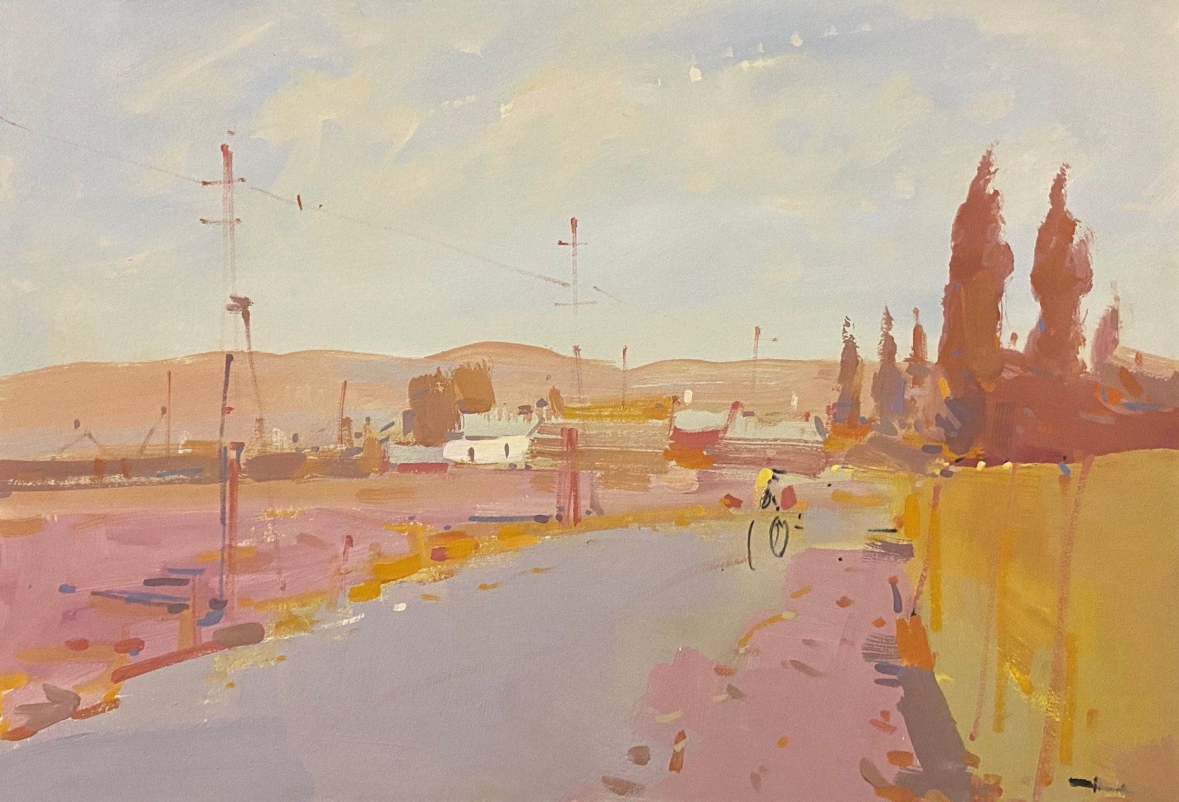 Алексей Ланцев (Картина, живопись - 
                  60 x 40 см) Дивноморское. Зимой