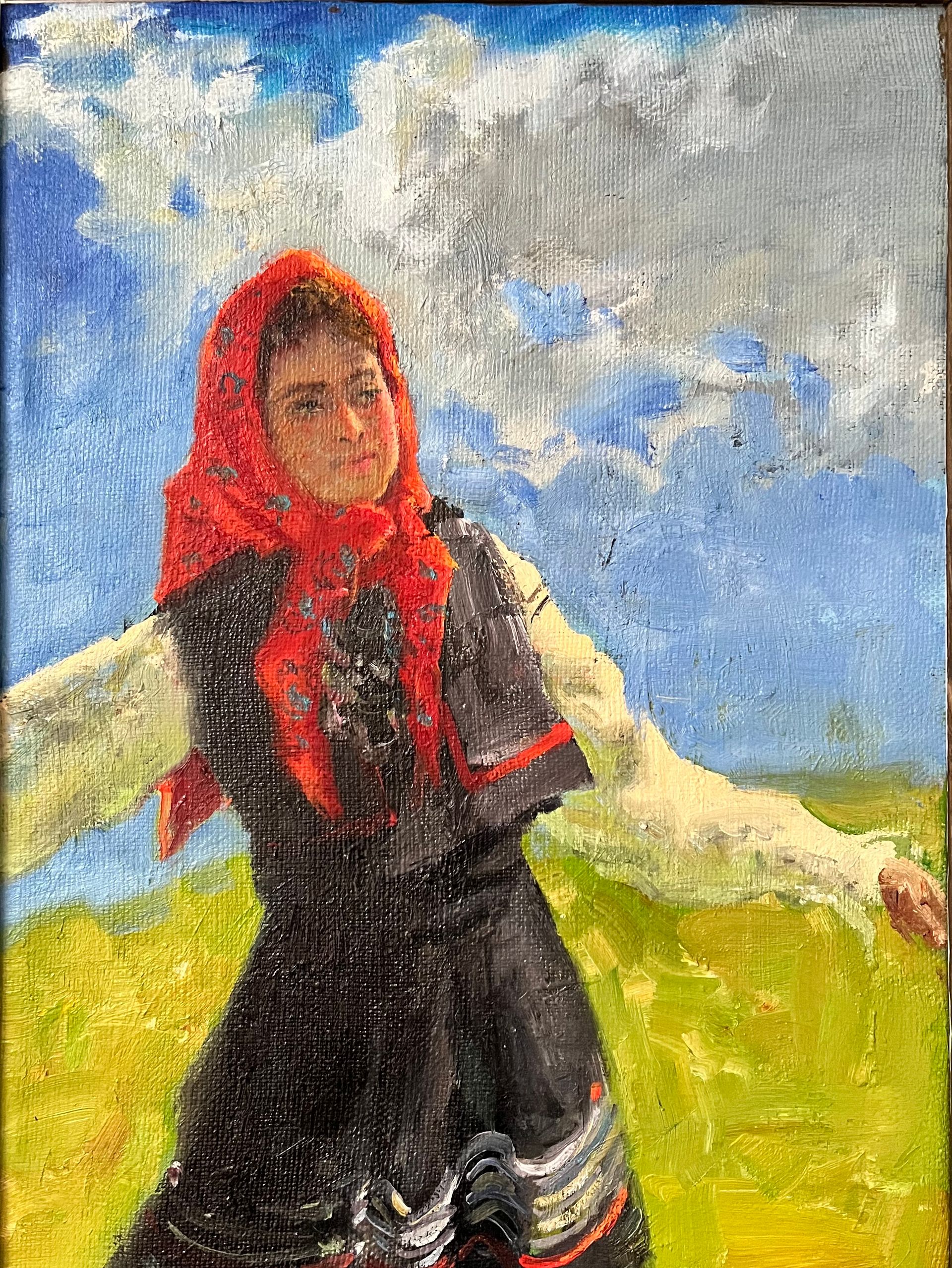 Елизавета Тарасова (Картина, живопись - 
                  30 x 40 см) Пляска