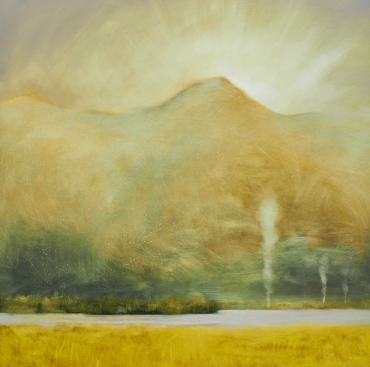 Анастасия Попова (Картина, живопись - 
                  120 x 120 см) Солнце в Чулышманской долине