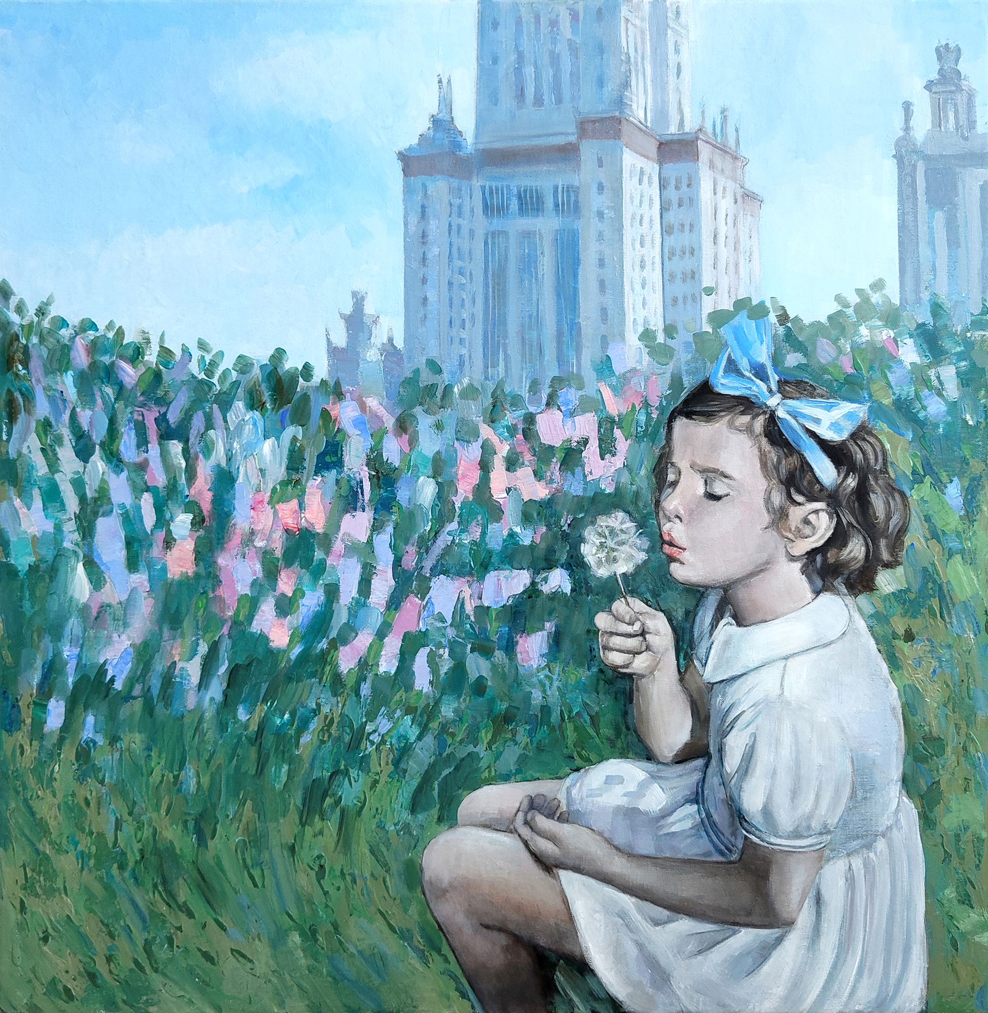 Анна Белан (Картина, живопись - 
                  80 x 80 см) Шаг от мечты