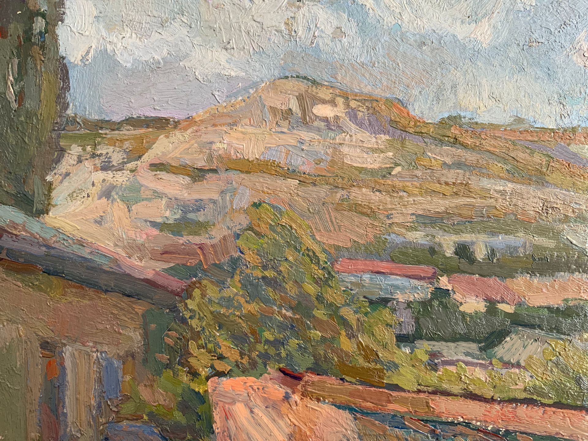 Елизавета Тульчинская (Авторская графика - 
                  36.3 x 35 см) Этюд. Вид на скалу