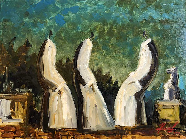 Святослав Игоревич Ушаков (Картина, живопись - 
                  80 x 60 см) Встреча