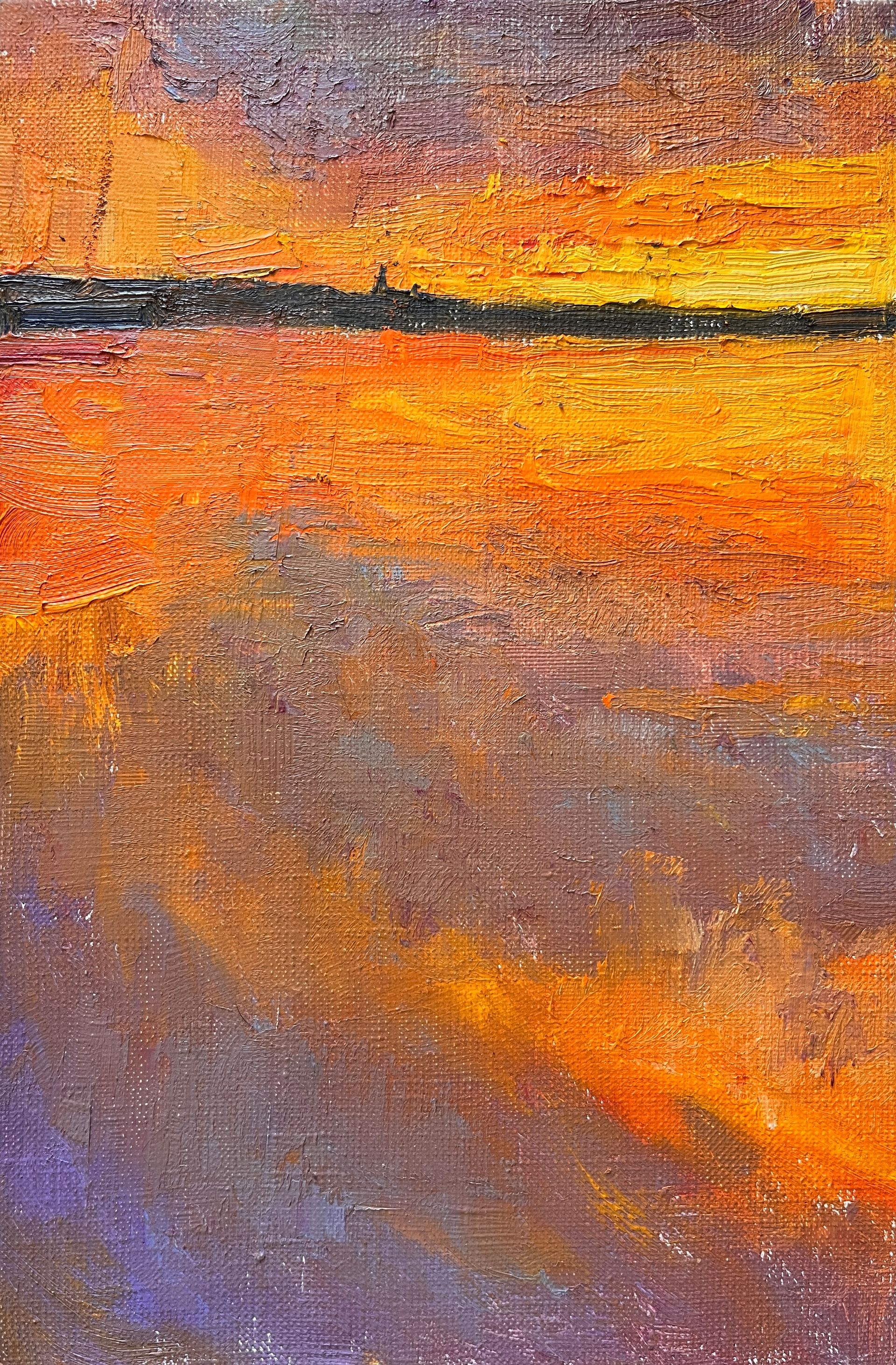 Люсинэ Туманян (Картина, живопись - 
                  20 x 30 см) Вечер