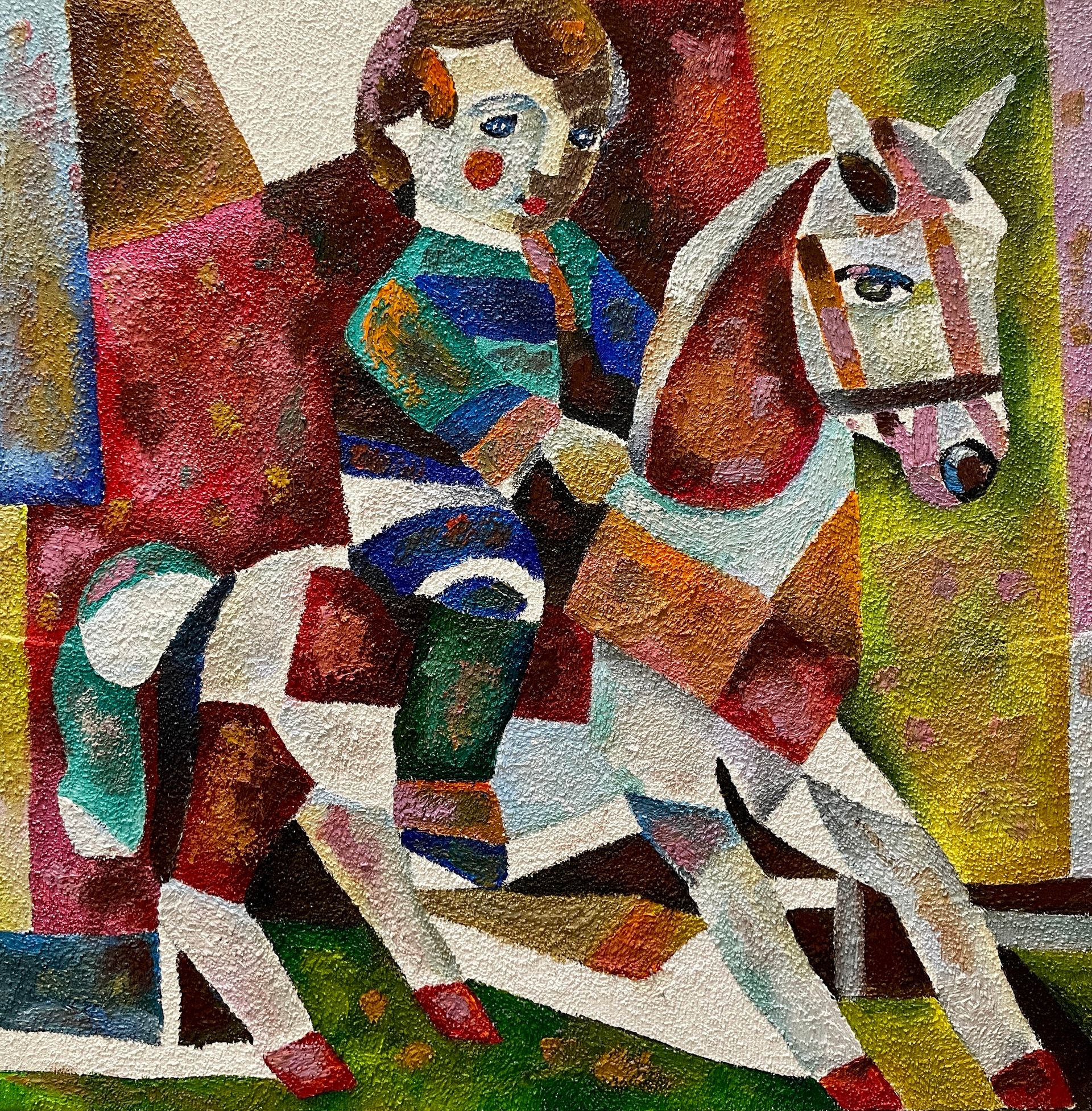 Татьяна Федоровская (Картина, живопись - 
                  60 x 60 см) МАЛЕНЬКИЙ КОНЁК