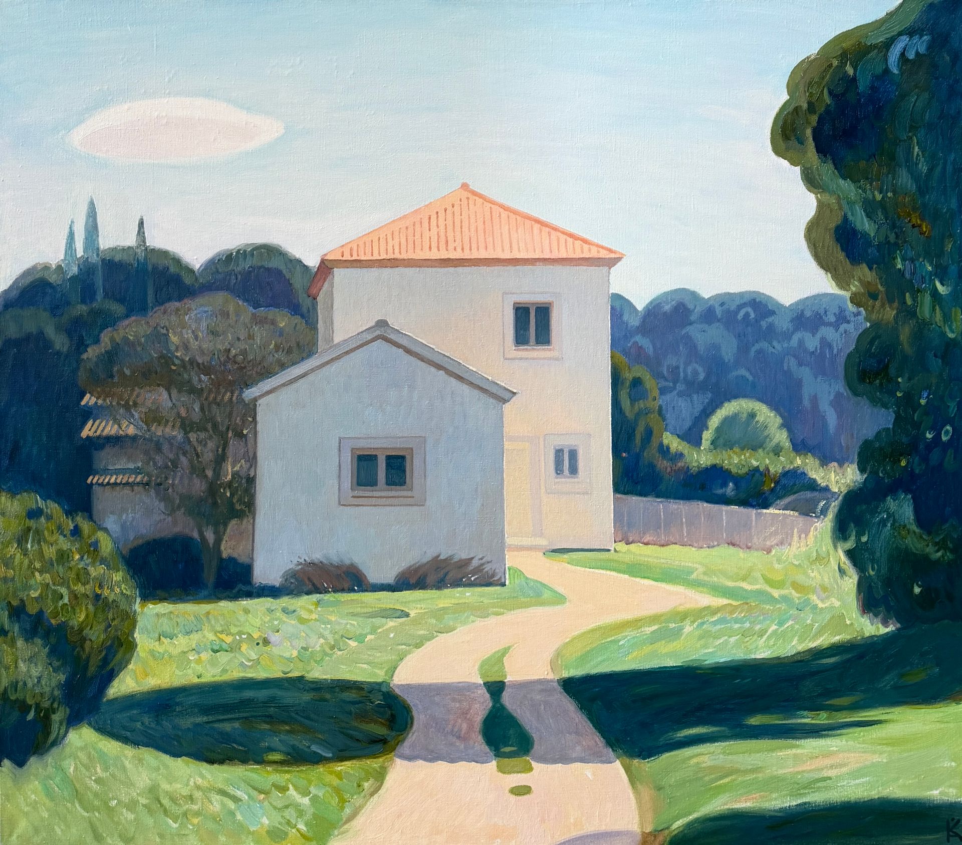 Алексей Кротов (Картина, живопись - 
                  80 x 70 см) Дом на острове Корфу