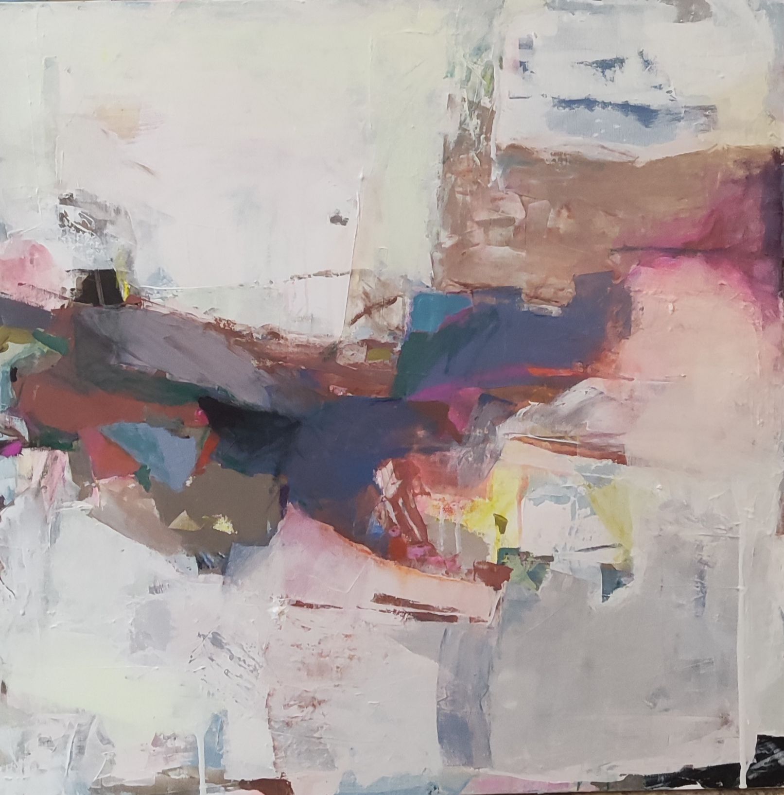 Виктория Шворень (Картина, живопись - 
                  70 x 70 см) Оборотная сторона