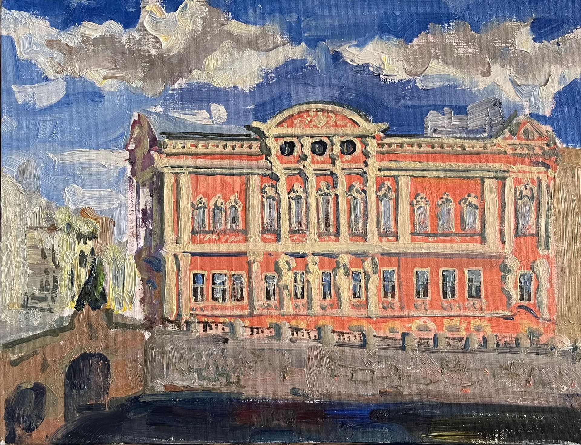 Елизавета Тарасова (Картина, живопись - 
                  40 x 30 см) Дворец Белосельских-Белозерских