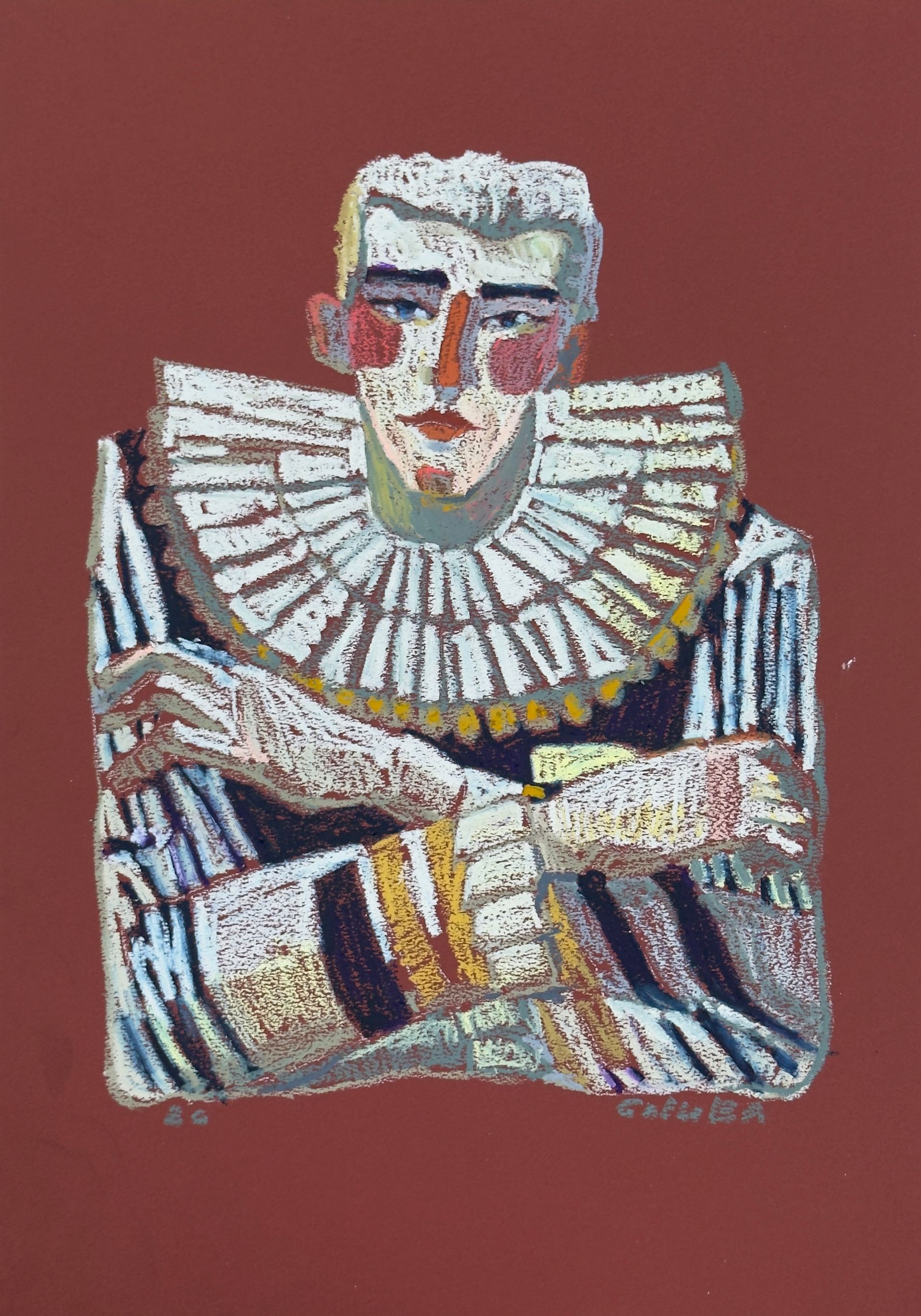 Анна Голубь (Авторская графика - 
                  42 x 60 см) Я здесь