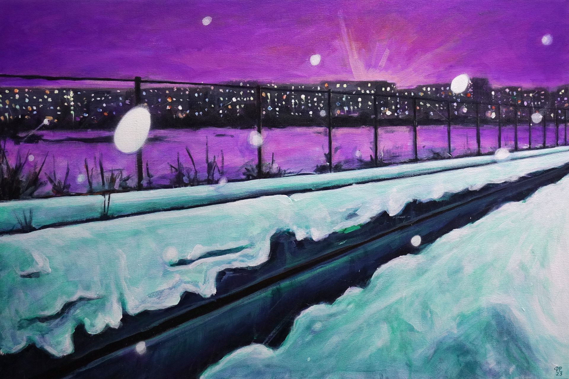 Денис Русаков (Картина, живопись - 
                  90 x 60 см) Snowing